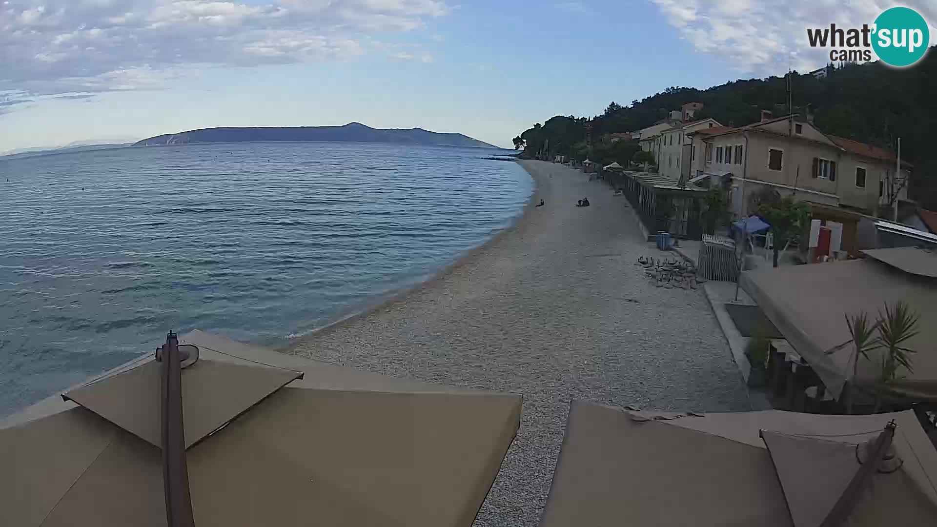 Webcam Mošćenička Draga – Strand