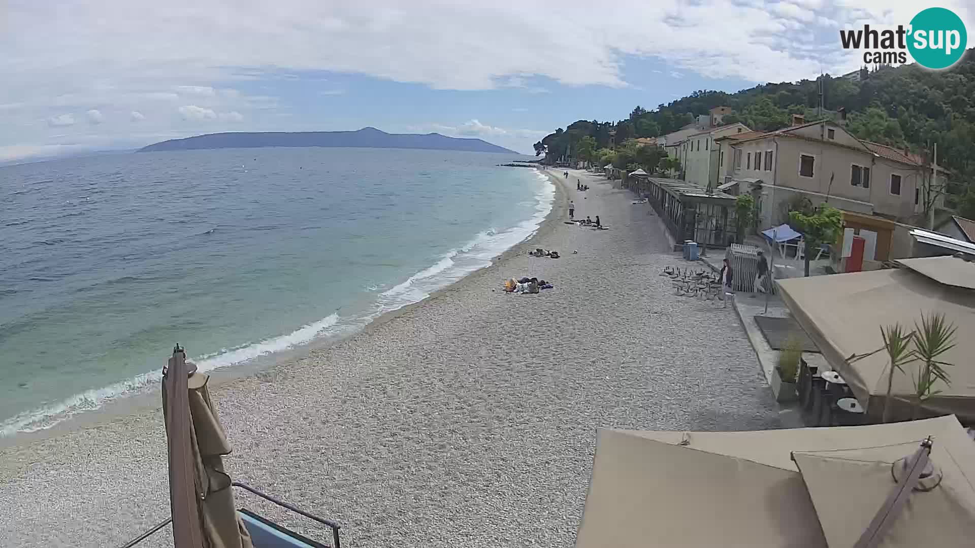 Mošćenička Draga webcam beach