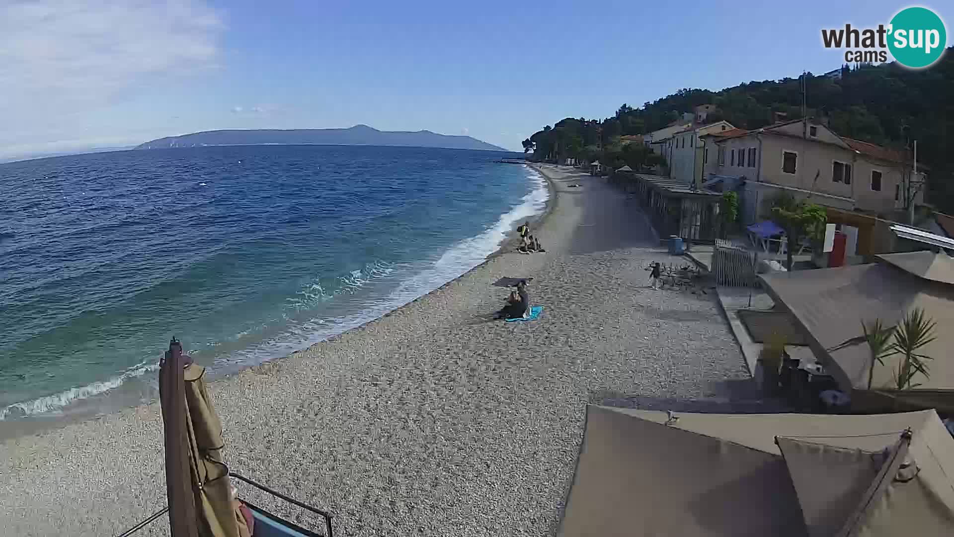 Webcam Mošćenička Draga – Strand