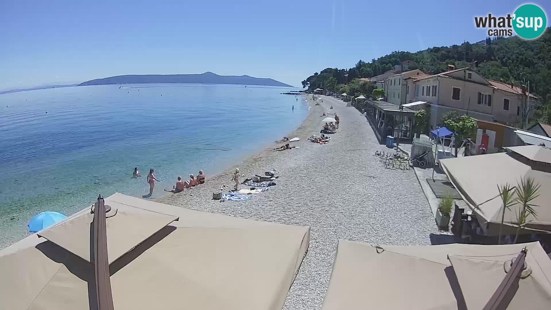 Mošćenička Draga webcam beach