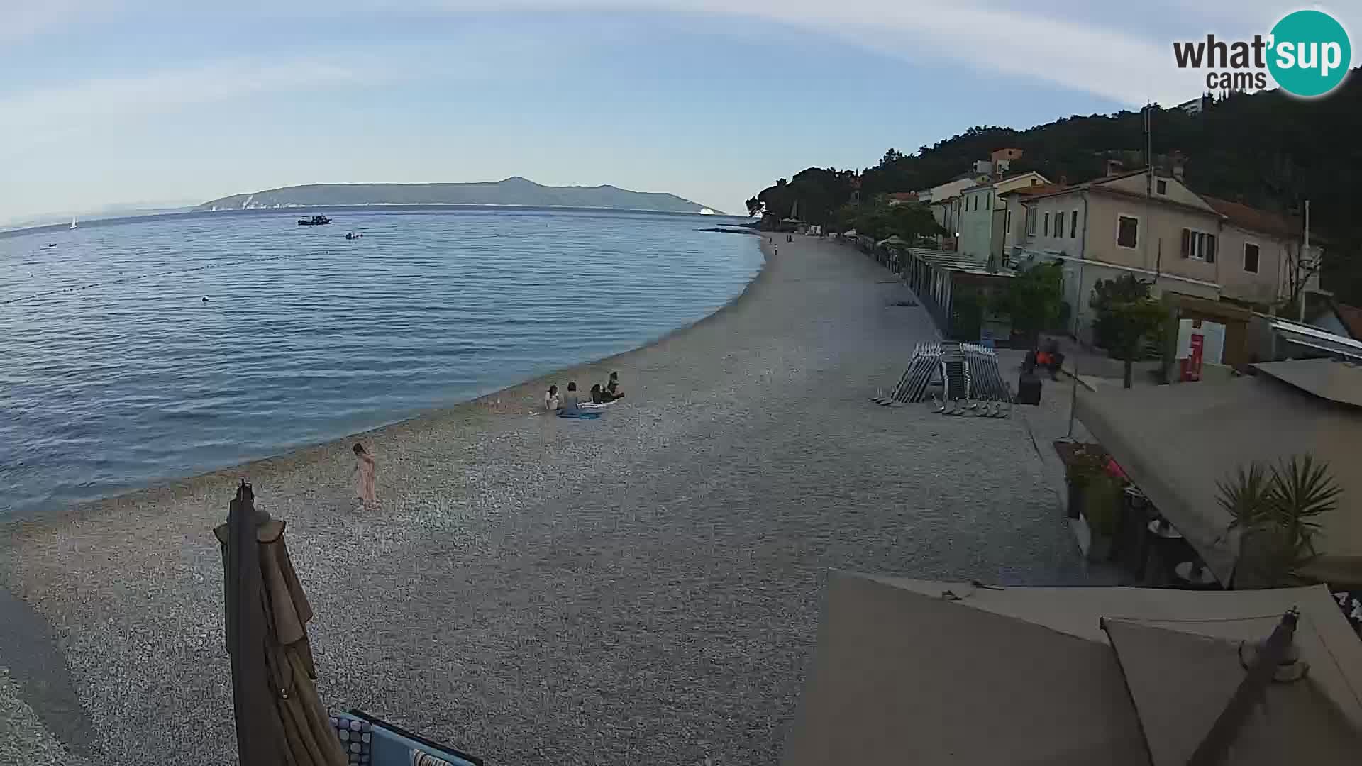 Livecam Draga di Moschiena – spiaggia