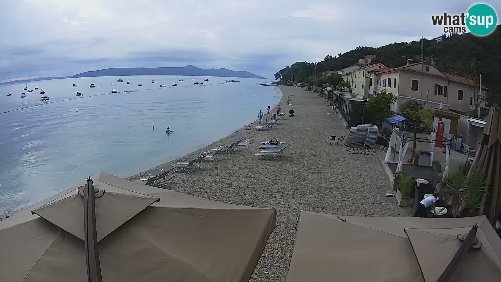 Mošćenička Draga webcam beach