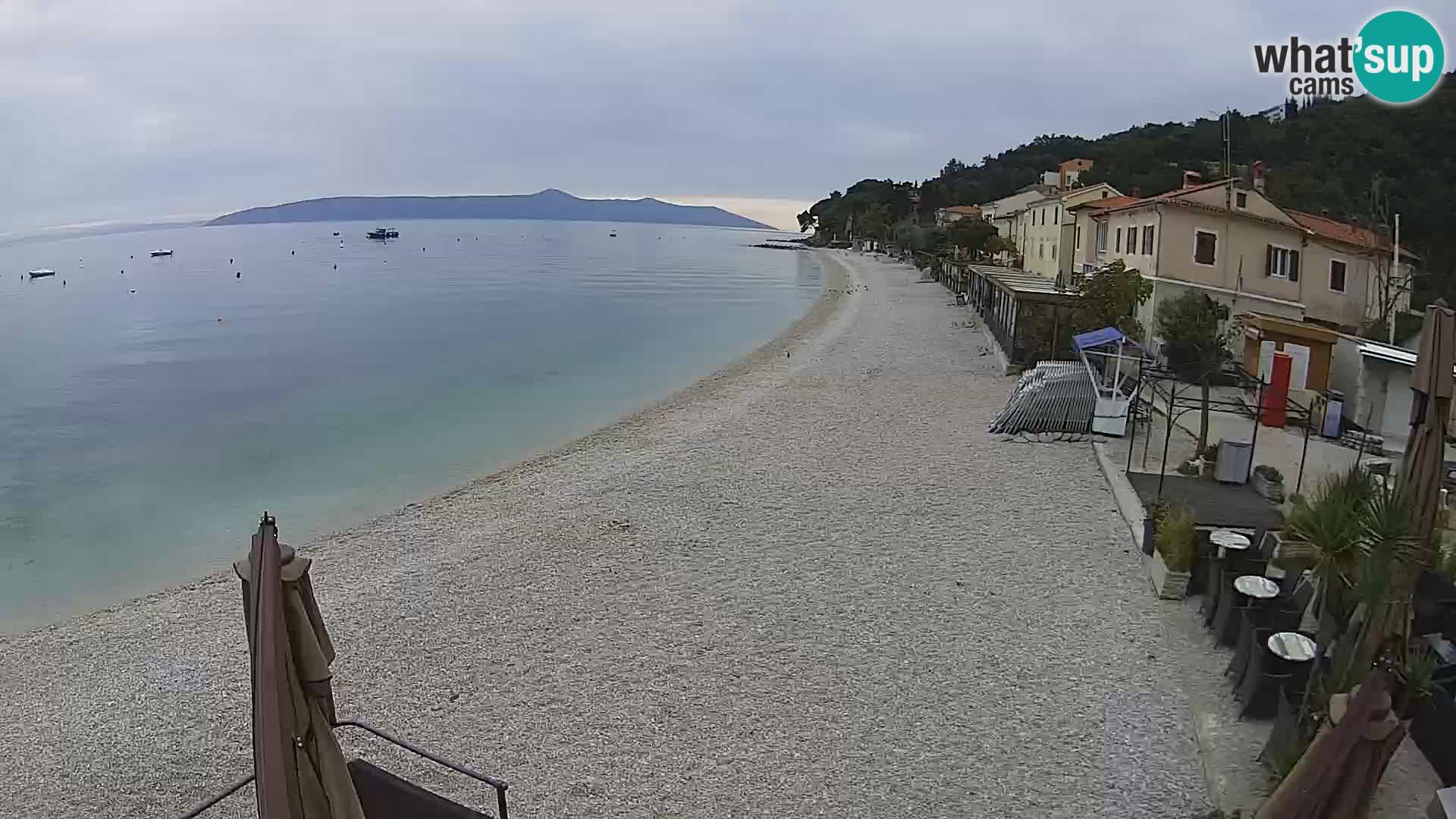 Webcam Mošćenička Draga – Strand