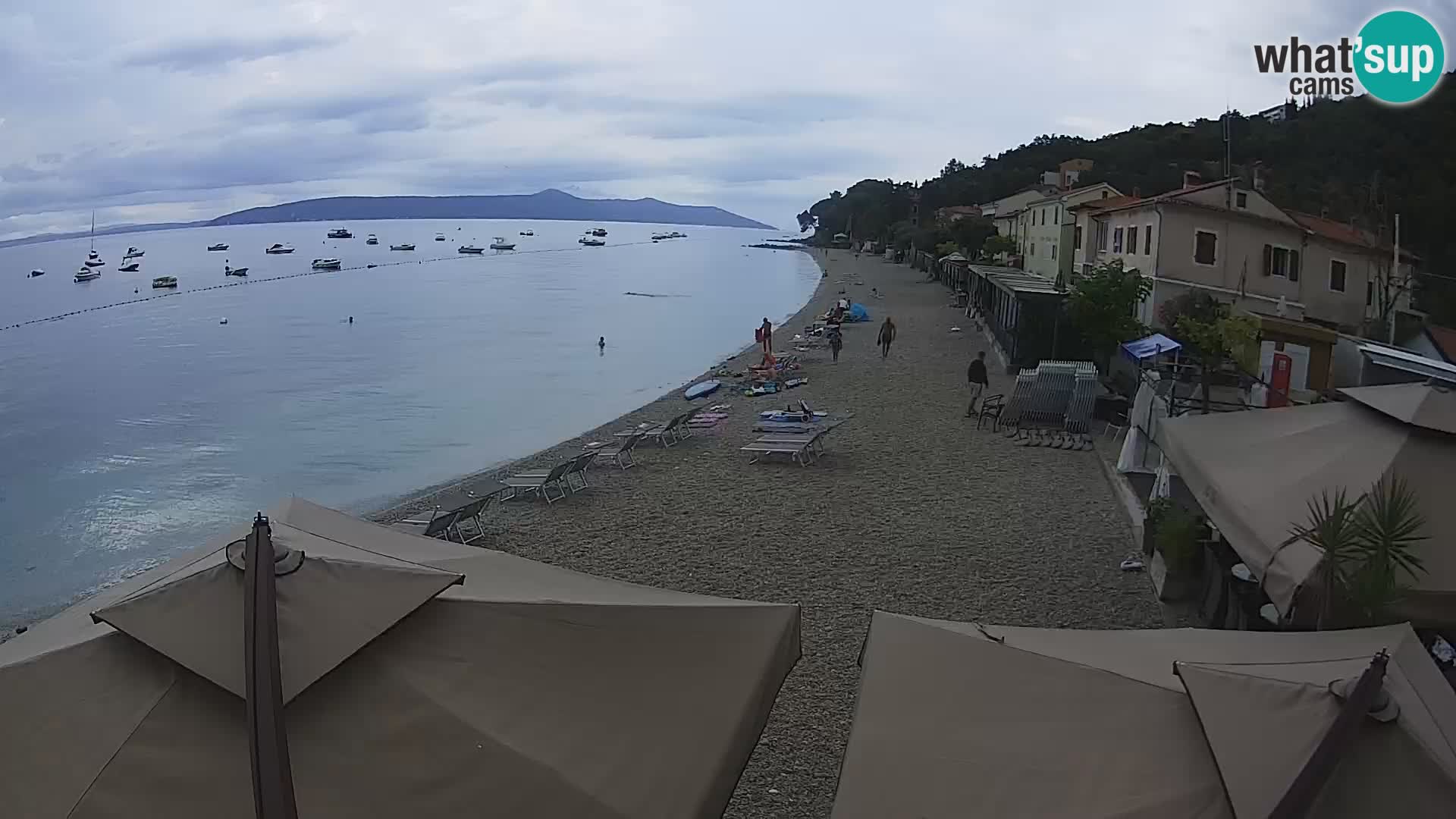 Mošćenička Draga webcam beach