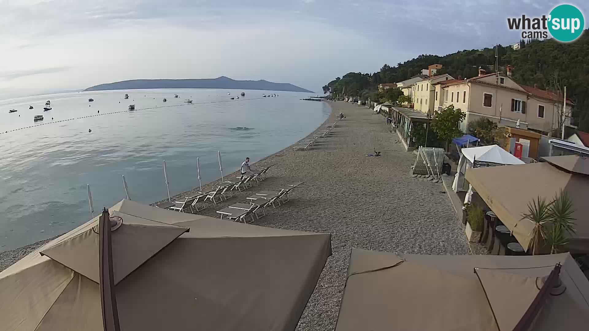 Mošćenička Draga webcam beach