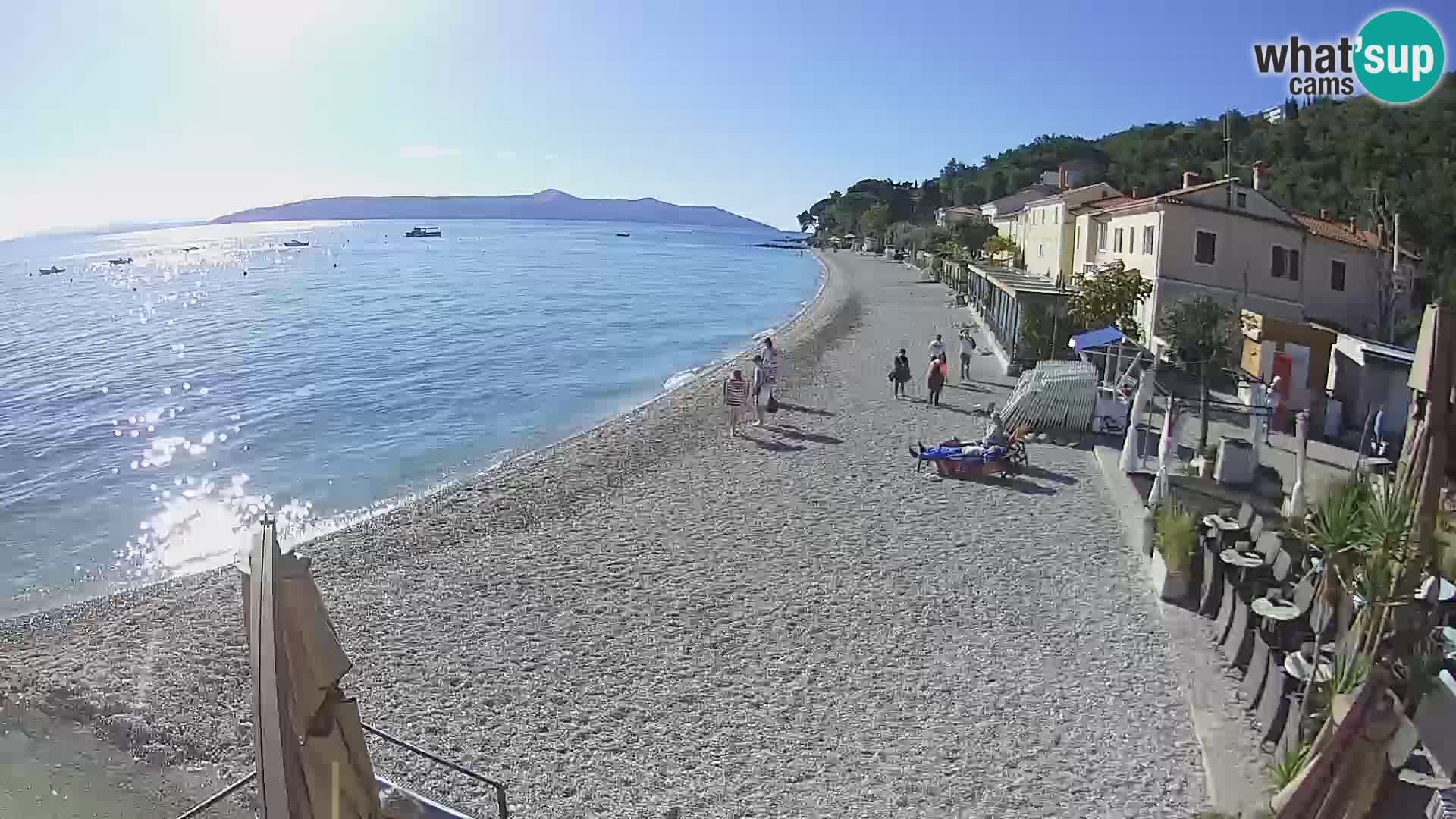 Mošćenička Draga webcam beach