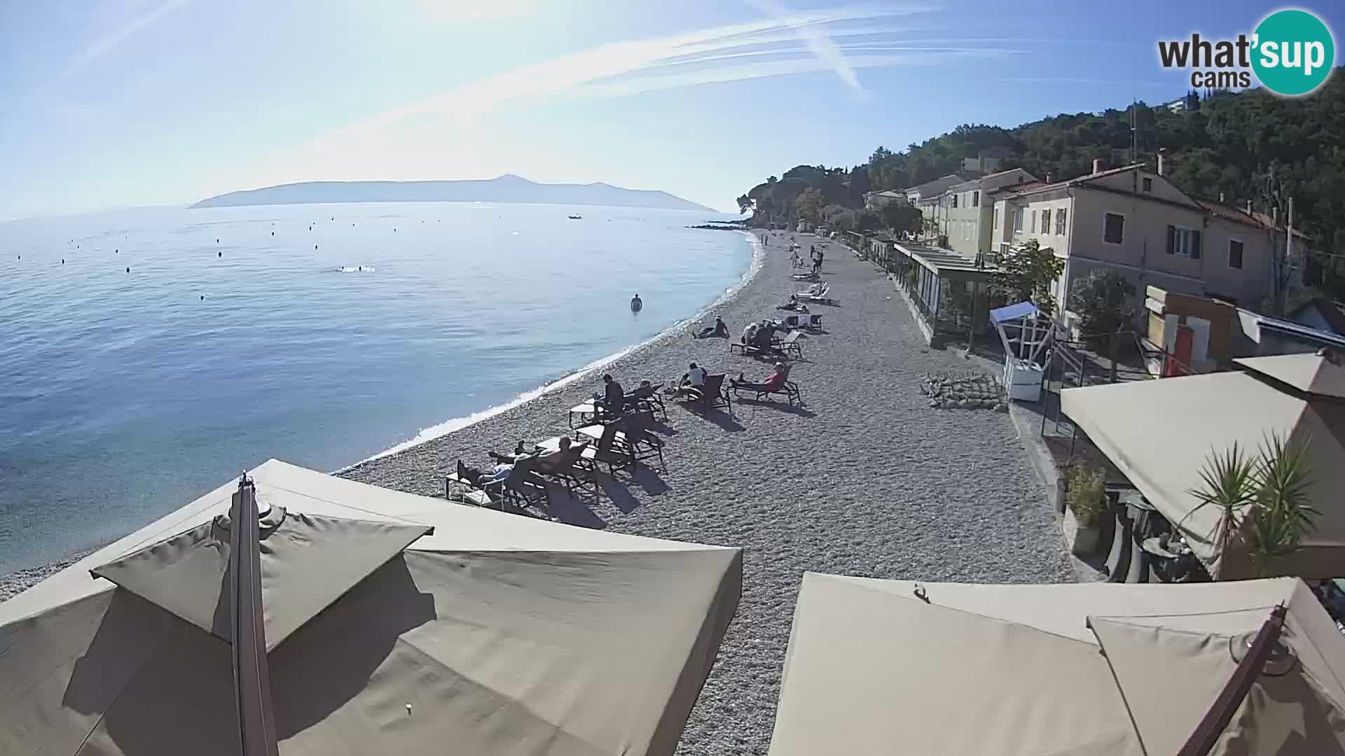 Webcam Mošćenička Draga – Strand