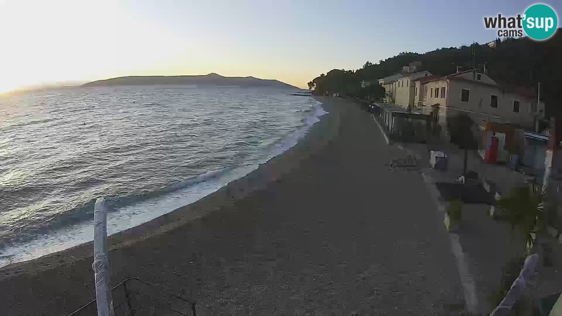 Webcam Mošćenička Draga – Strand