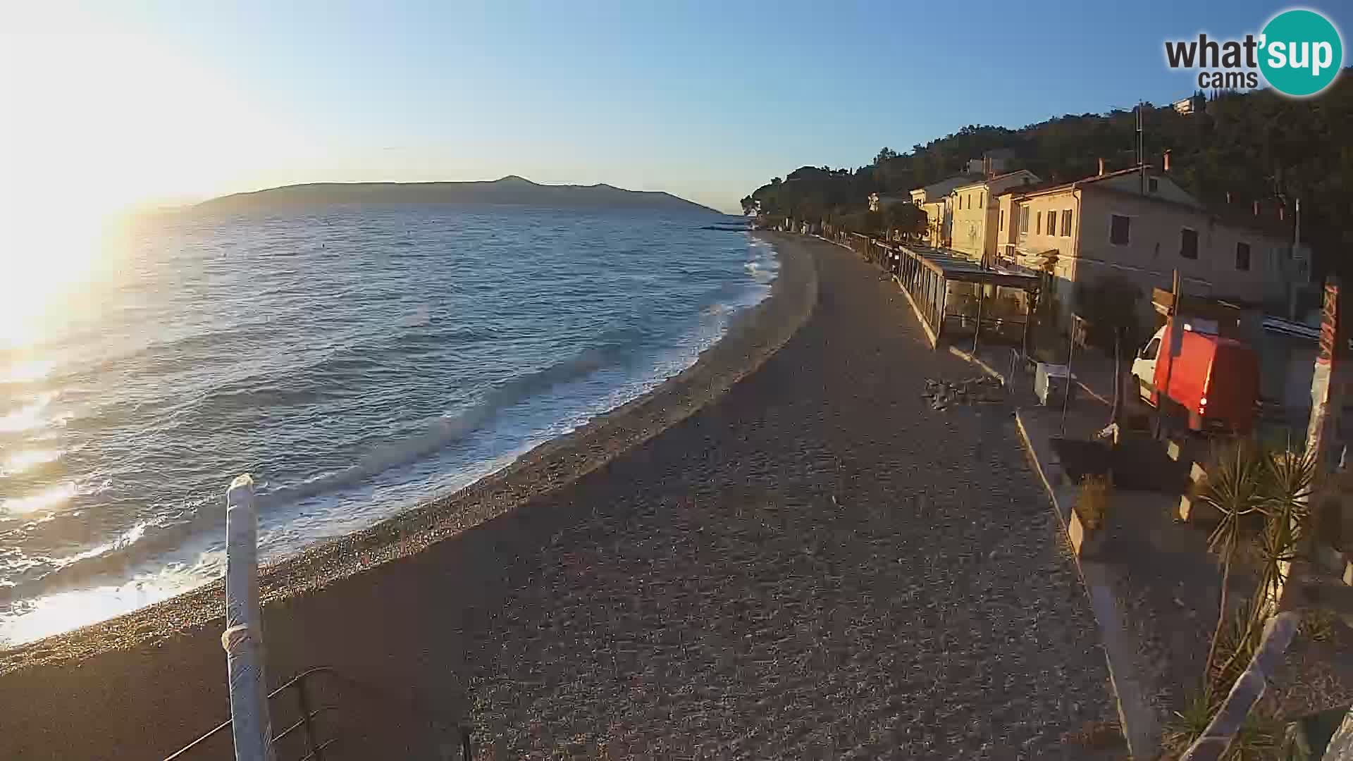 Livecam Draga di Moschiena – spiaggia