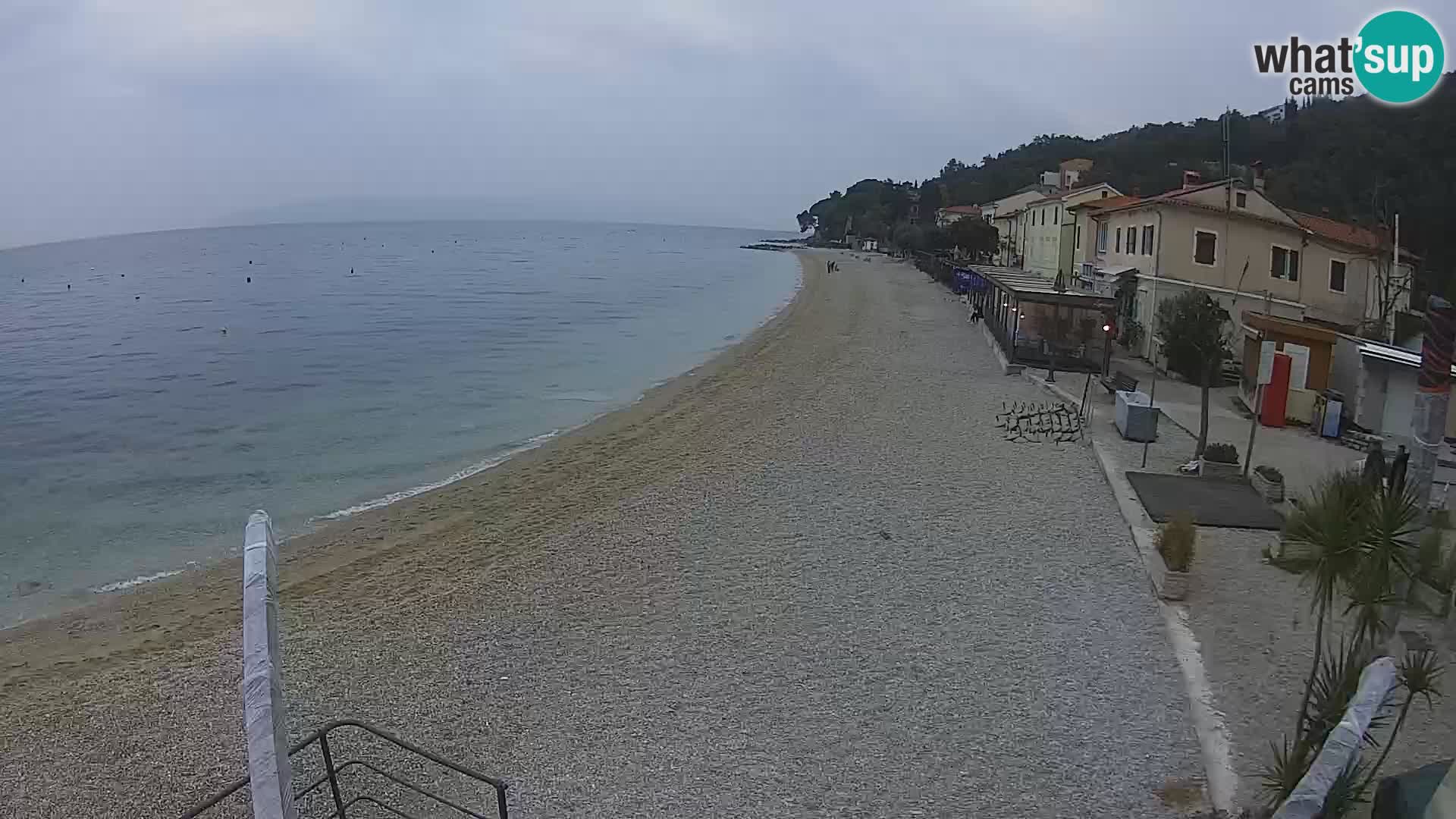 Mošćenička Draga webcam beach