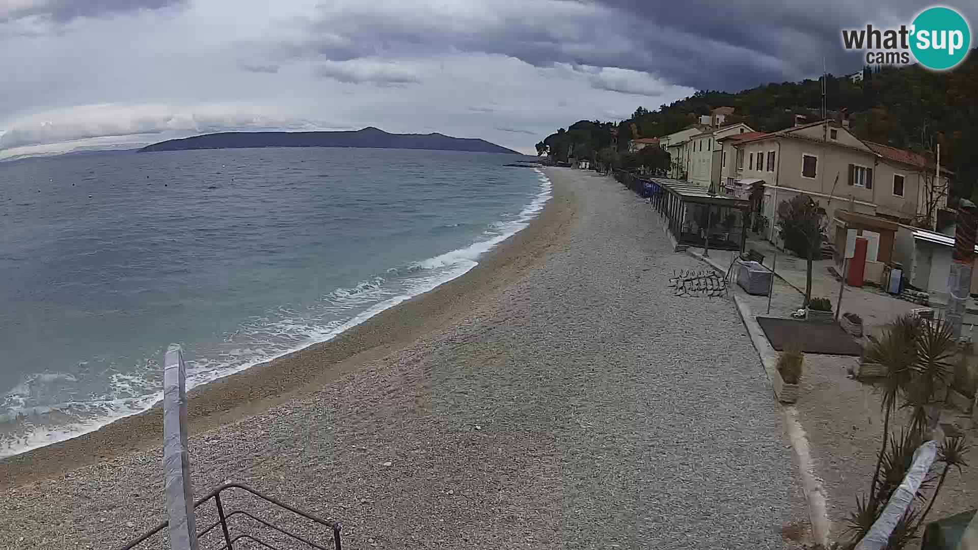 Webcam Mošćenička Draga – Strand