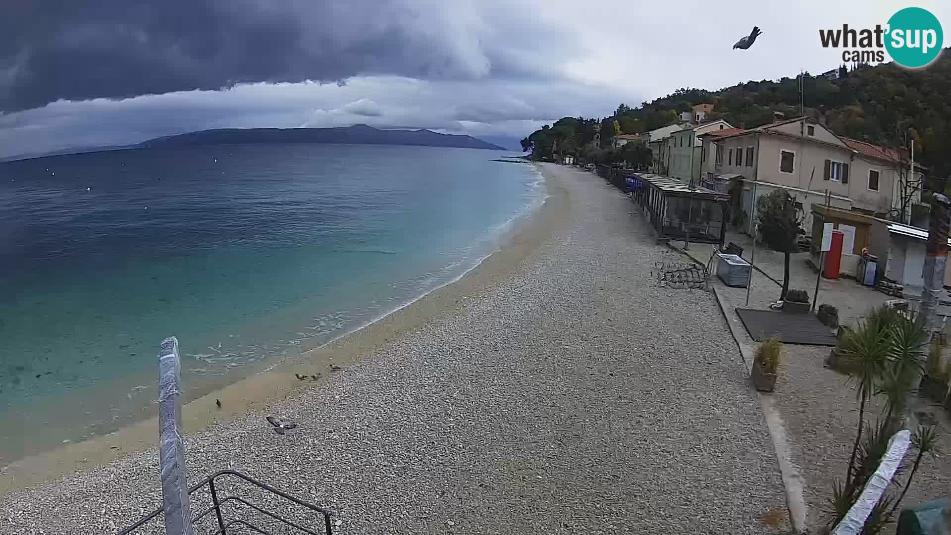 Webcam Mošćenička Draga – Strand