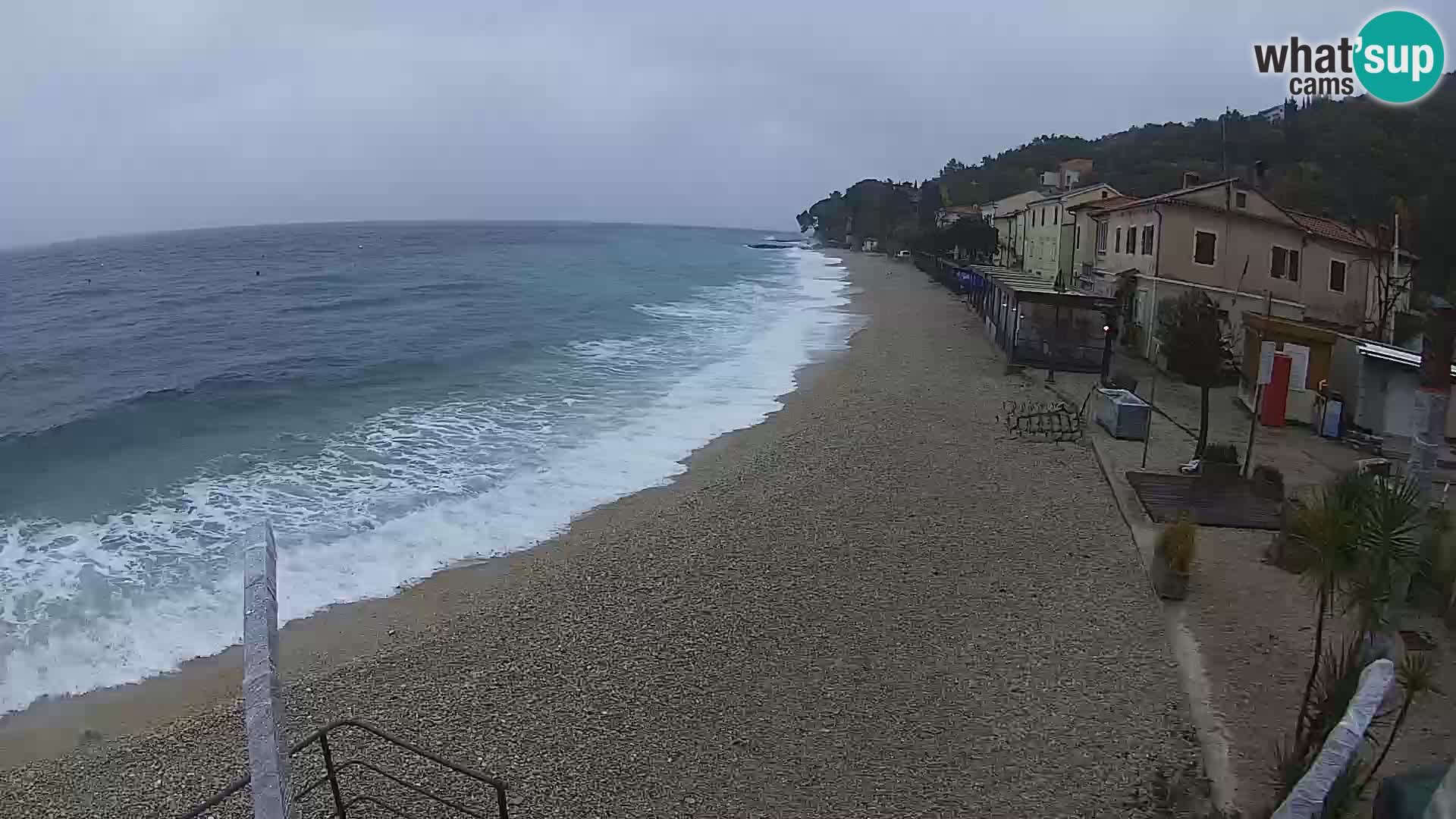 Webcam Mošćenička Draga – Strand