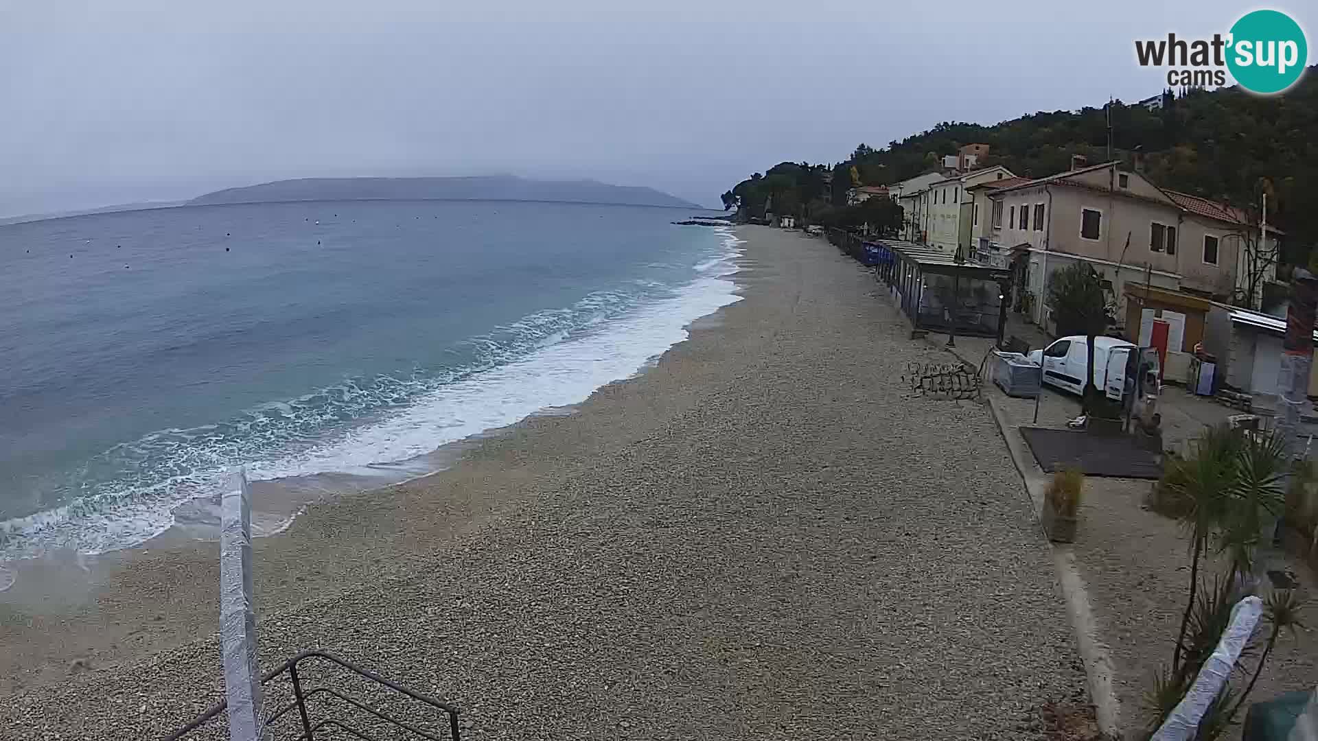 Webcam Mošćenička Draga – Strand