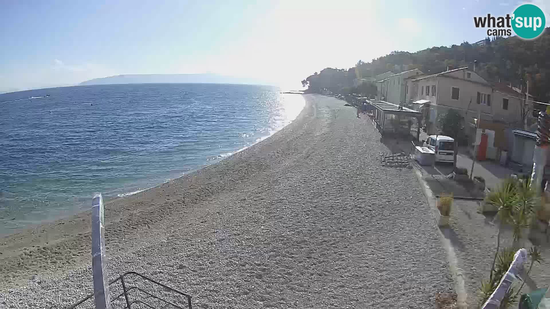 Webcam Mošćenička Draga – Strand