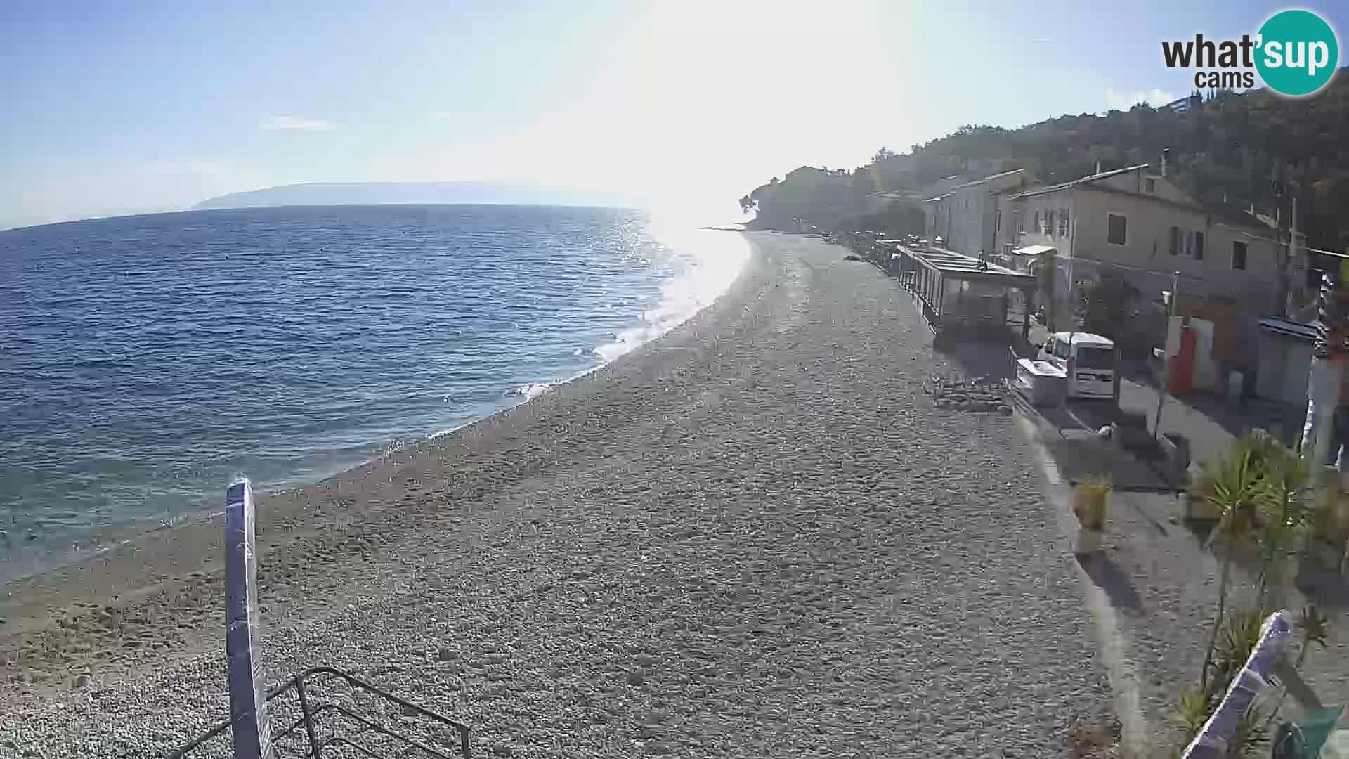 Webcam Mošćenička Draga – Strand