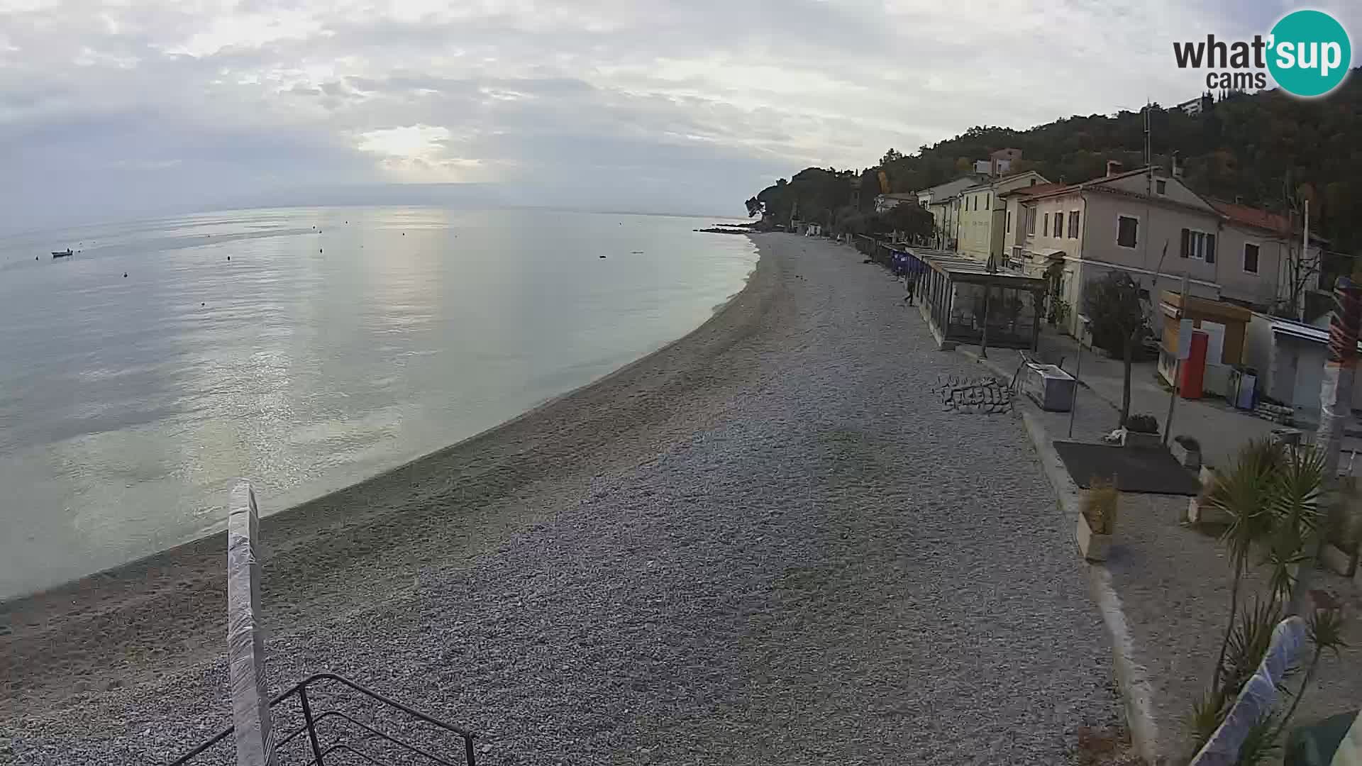 Webcam Mošćenička Draga – Strand