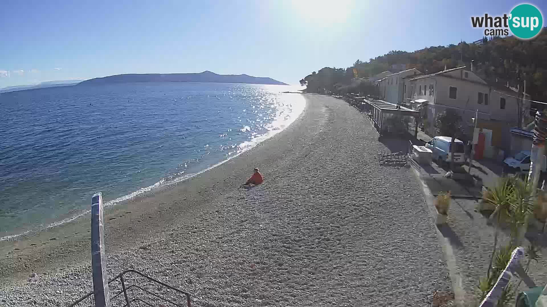 Webcam Mošćenička Draga – Strand