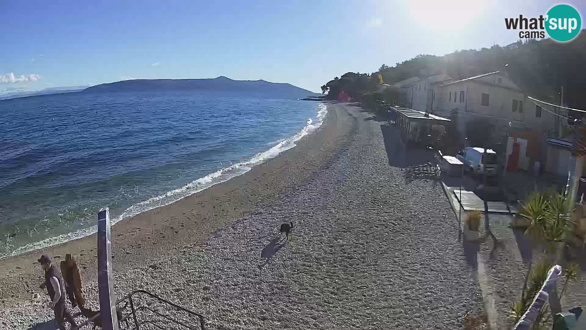 Webcam Mošćenička Draga – Strand