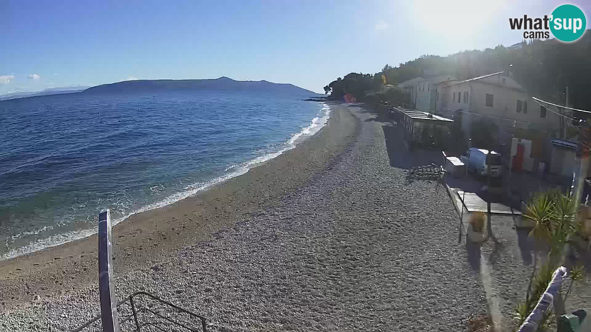 Webcam Mošćenička Draga – Strand