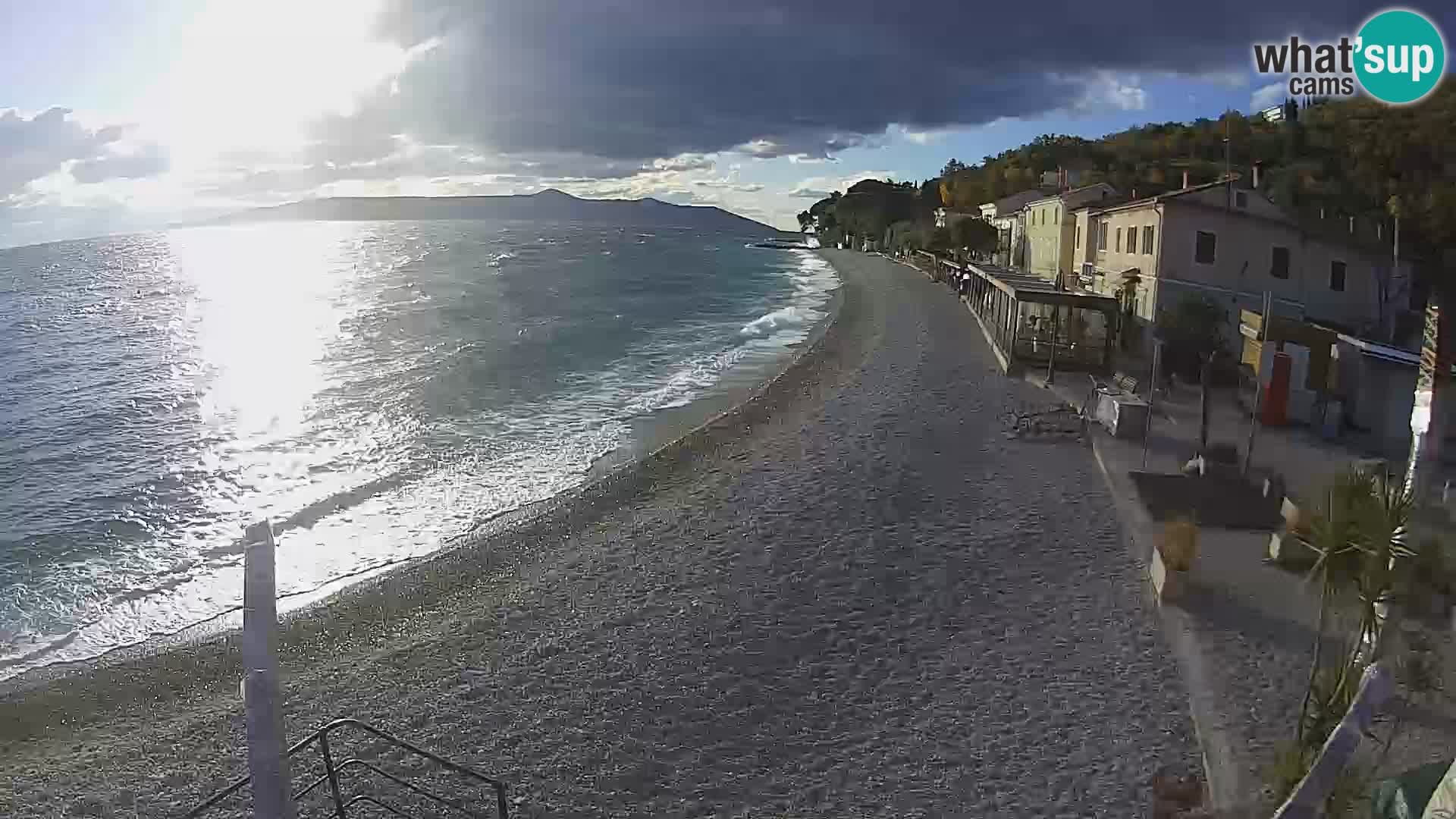 Webcam Mošćenička Draga – Strand