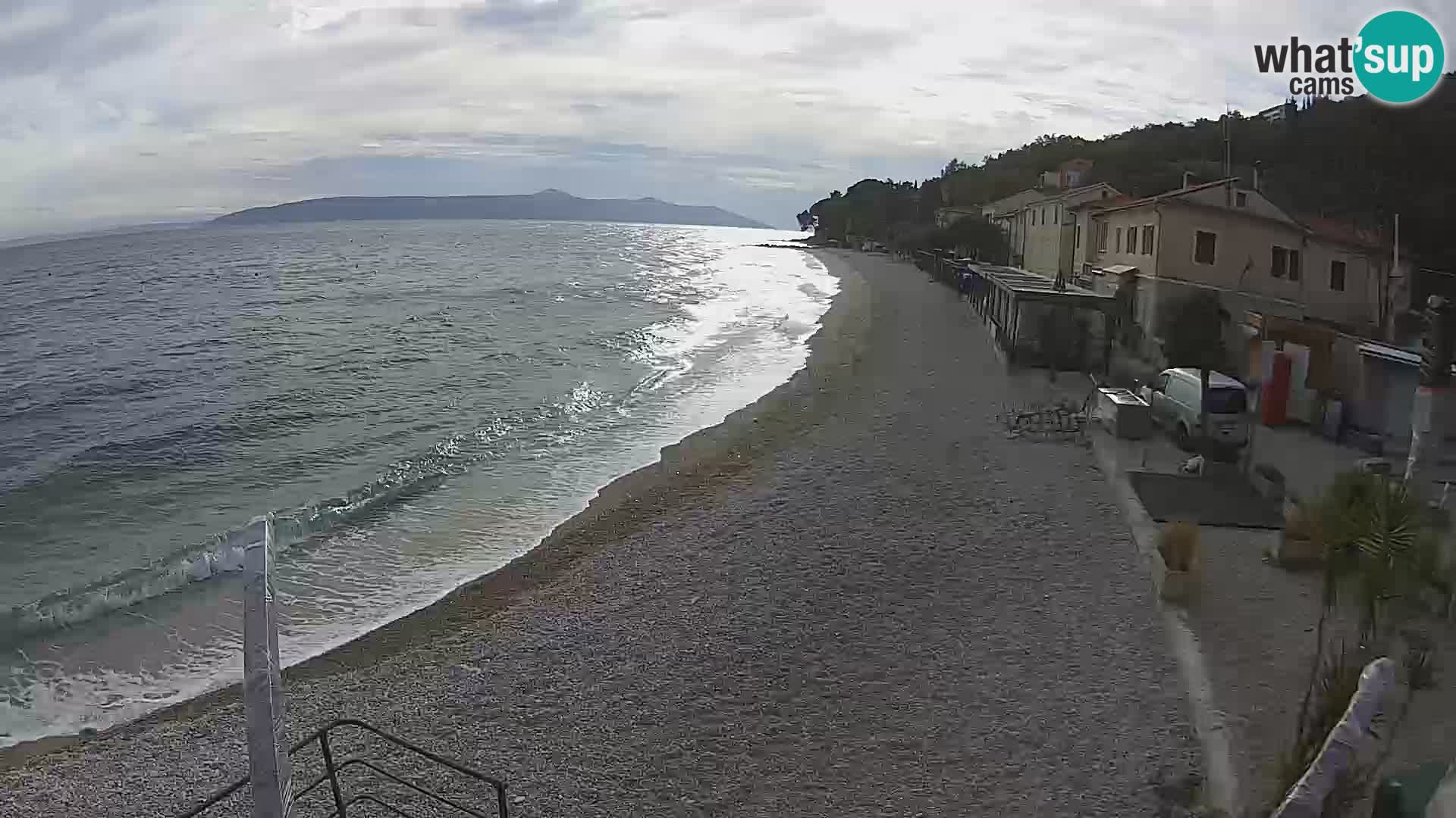 Webcam Mošćenička Draga – Strand