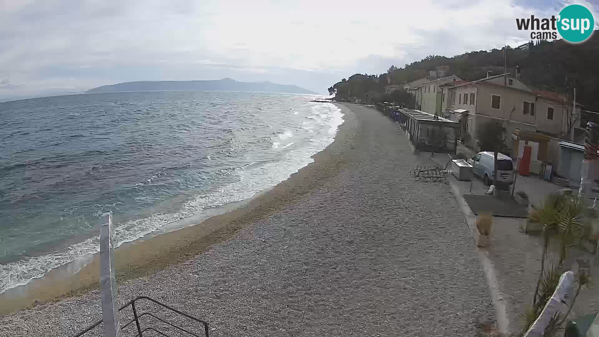 Webcam Mošćenička Draga – Strand