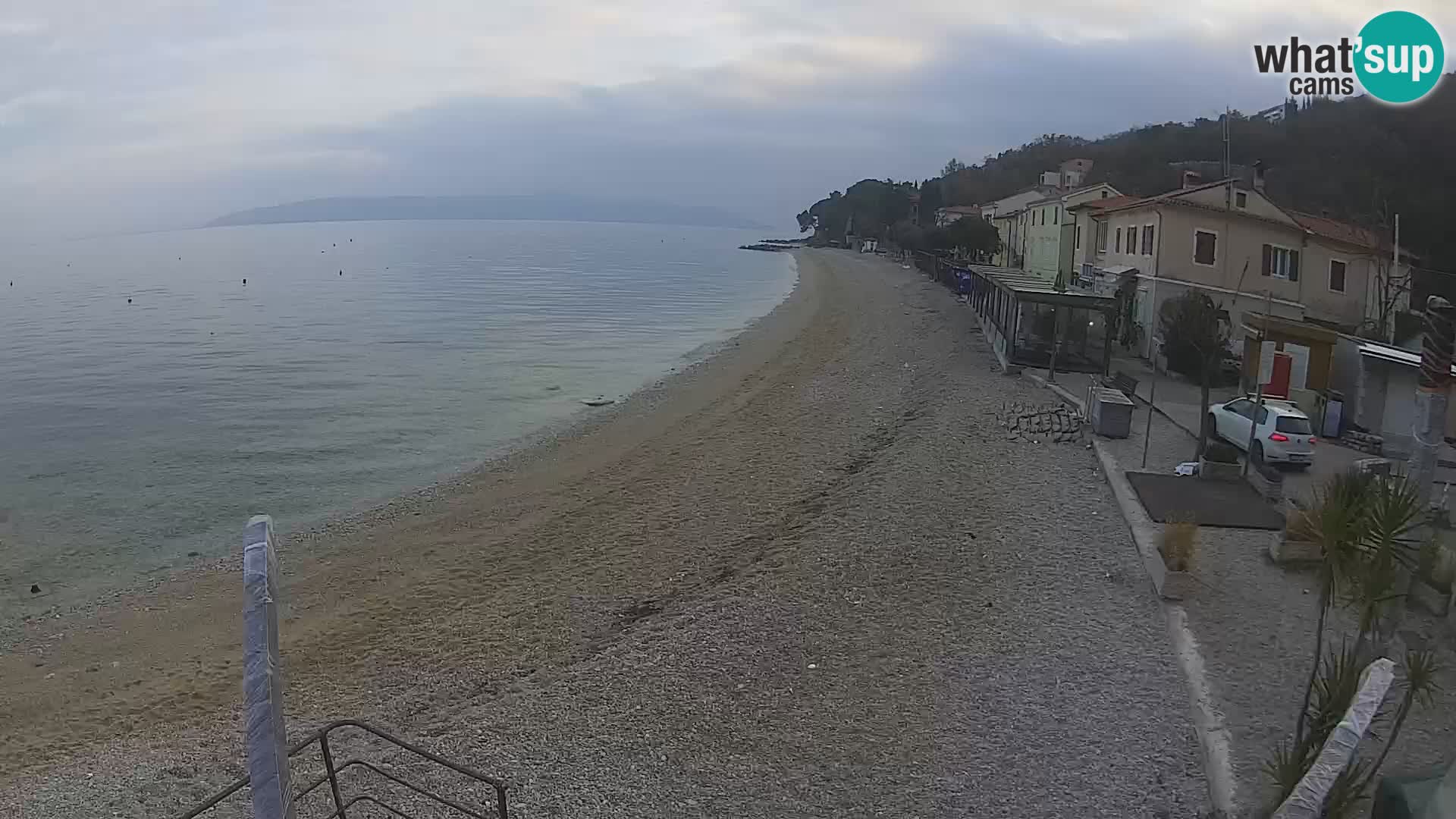 Webcam Mošćenička Draga – Strand