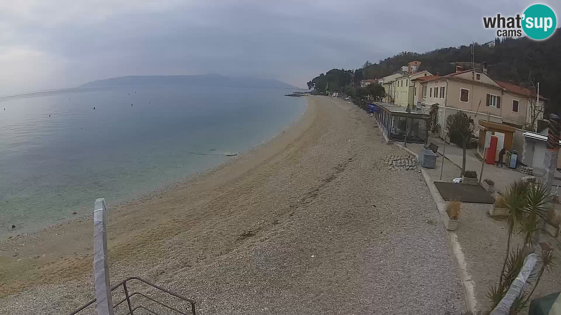 Webcam Mošćenička Draga – Strand