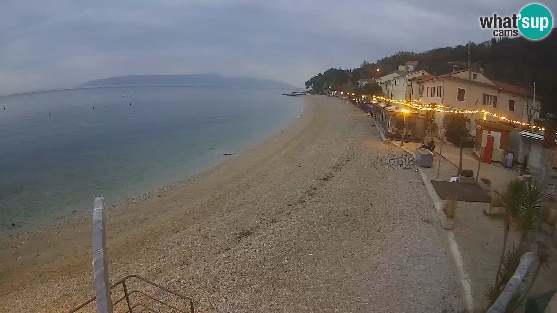 Webcam Mošćenička Draga – Strand