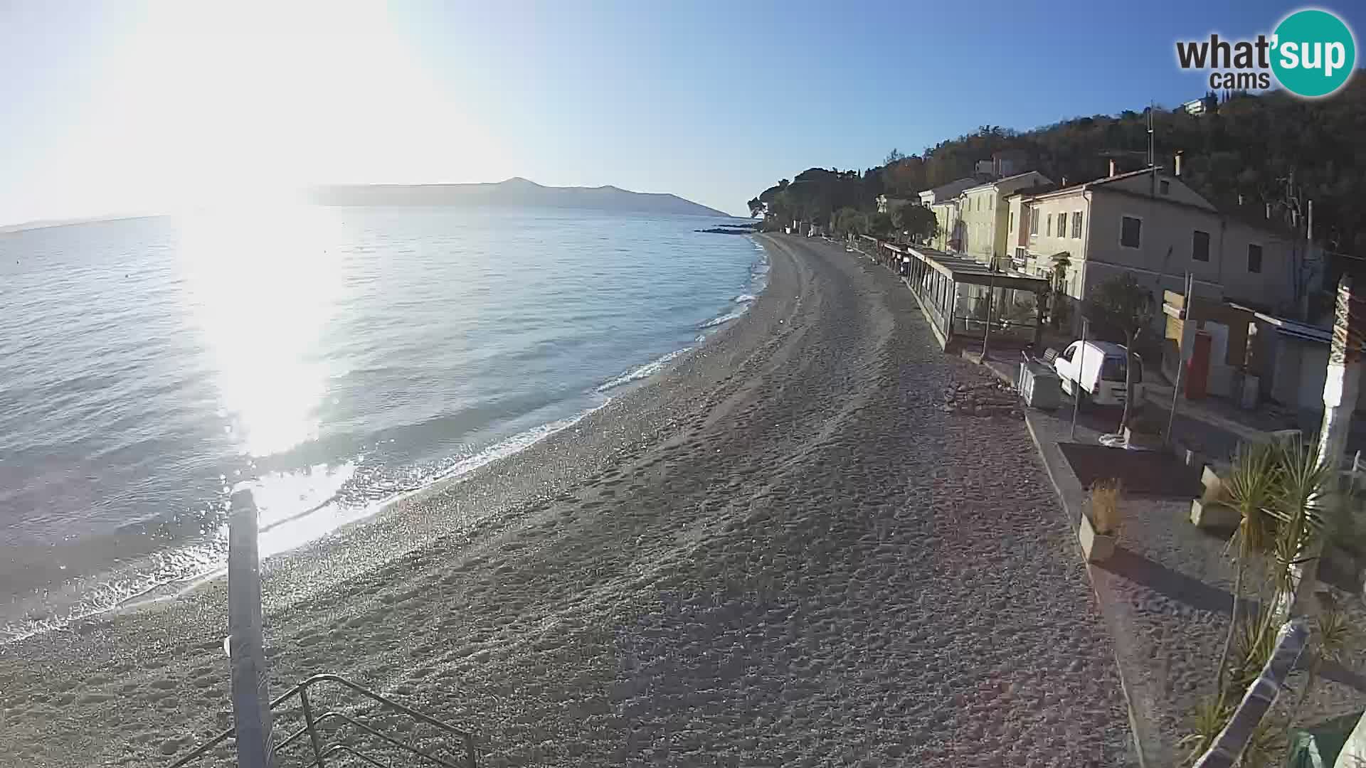 Webcam Mošćenička Draga – Strand