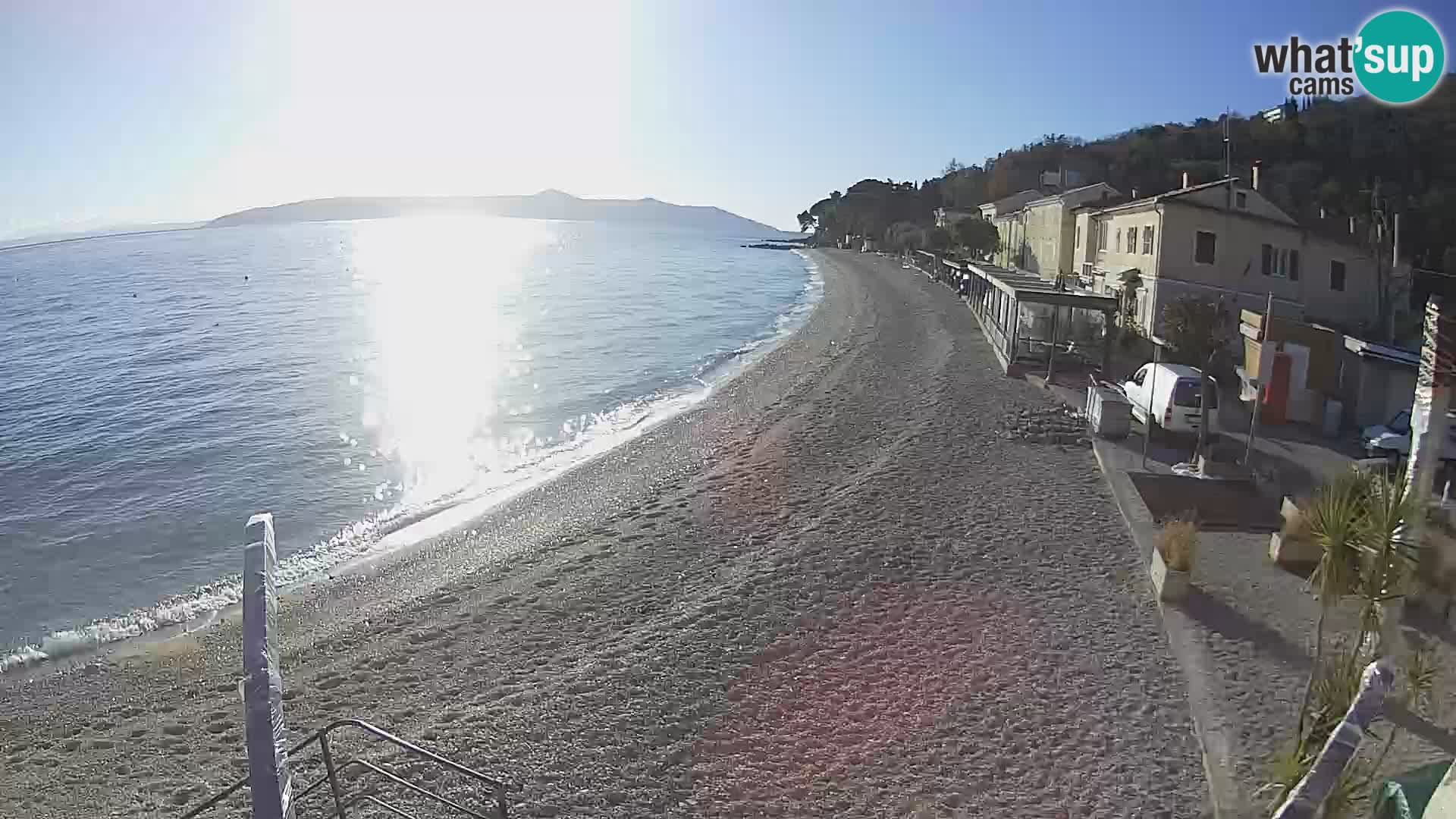 Webcam Mošćenička Draga – Strand