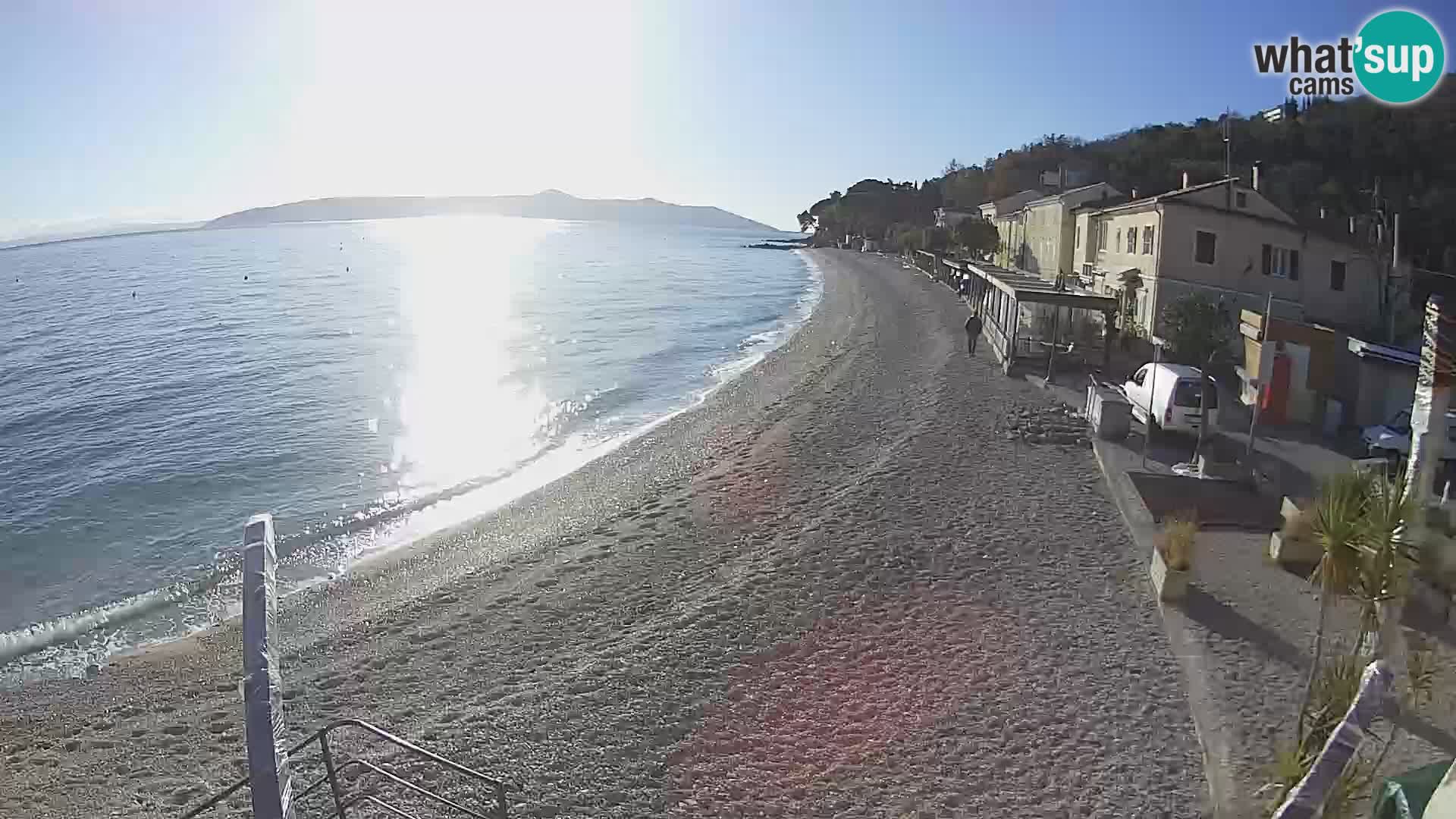 Webcam Mošćenička Draga – Strand