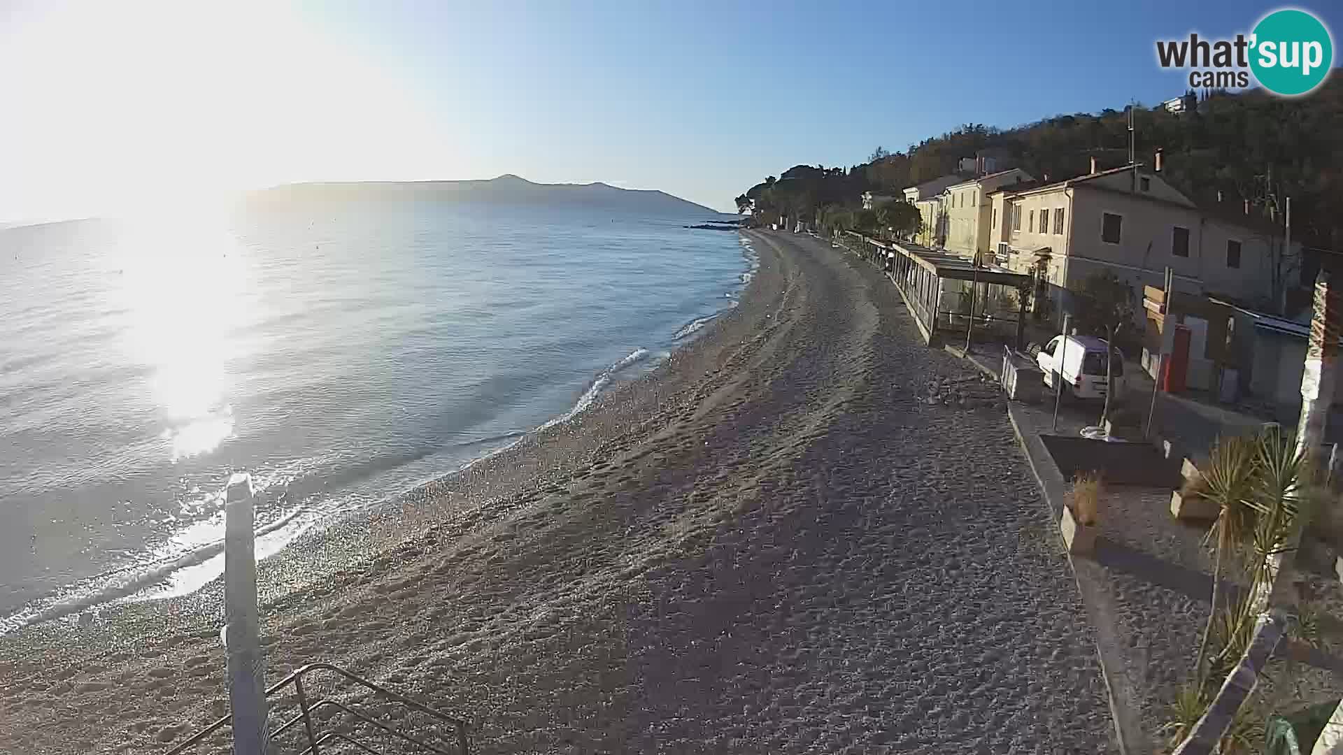 Webcam Mošćenička Draga – Strand