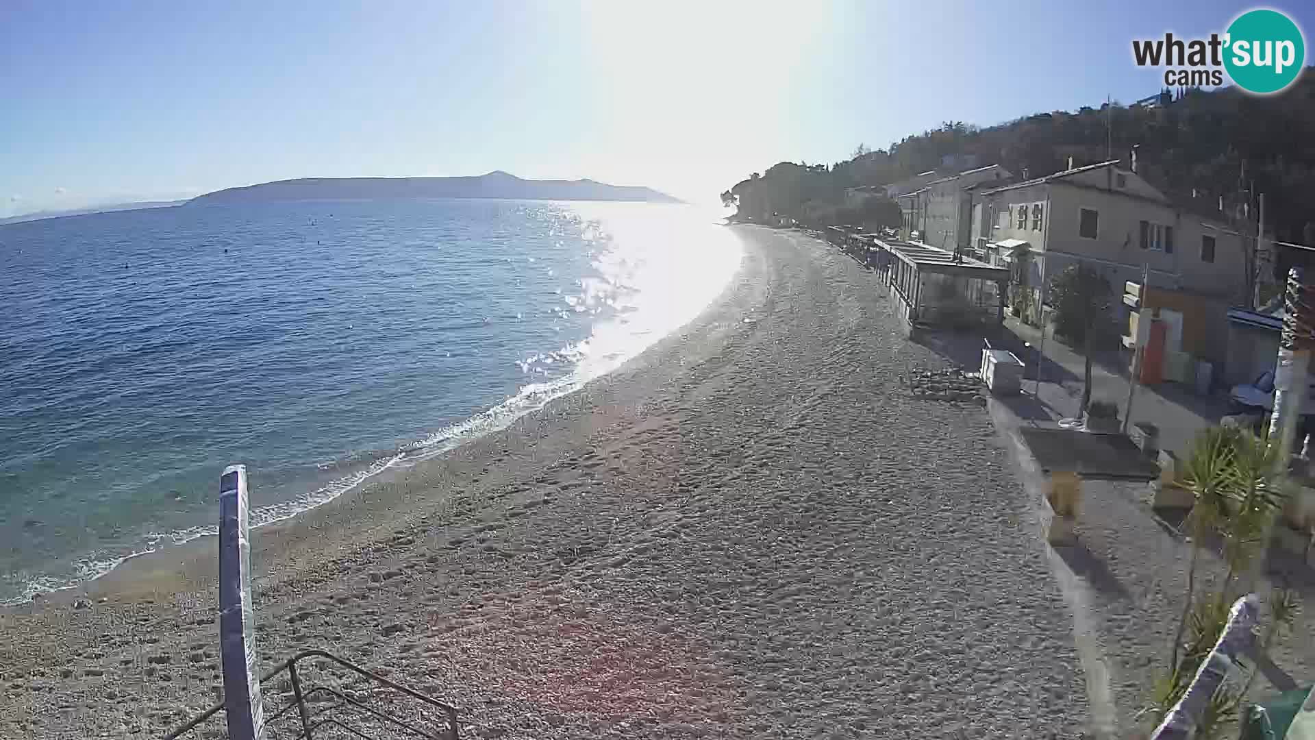 Webcam Mošćenička Draga – Strand