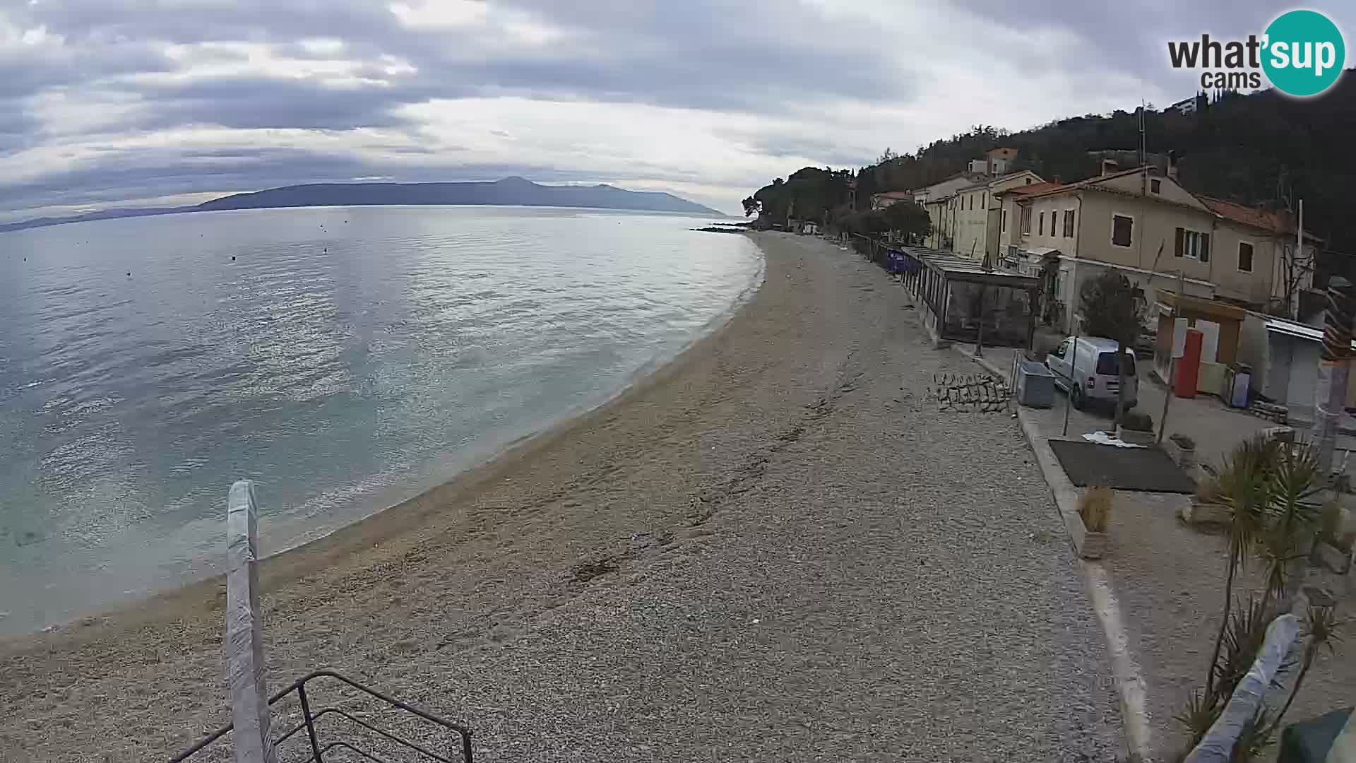 Webcam Mošćenička Draga – Strand