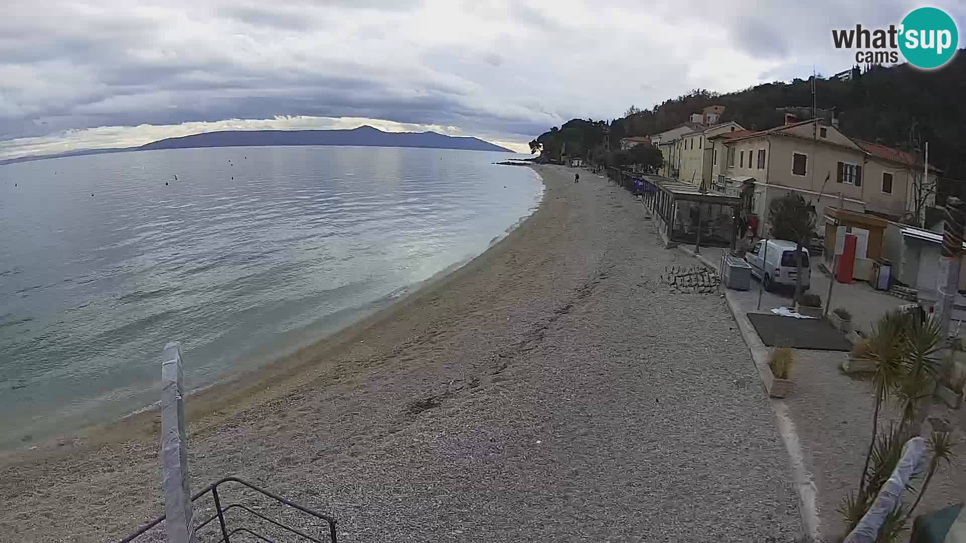 Webcam Mošćenička Draga – Strand