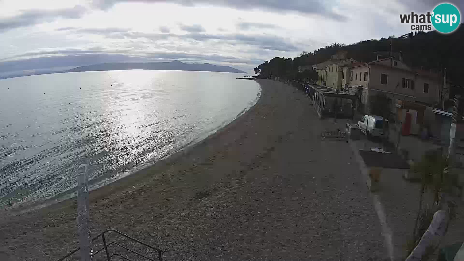 Mošćenička Draga webcam beach