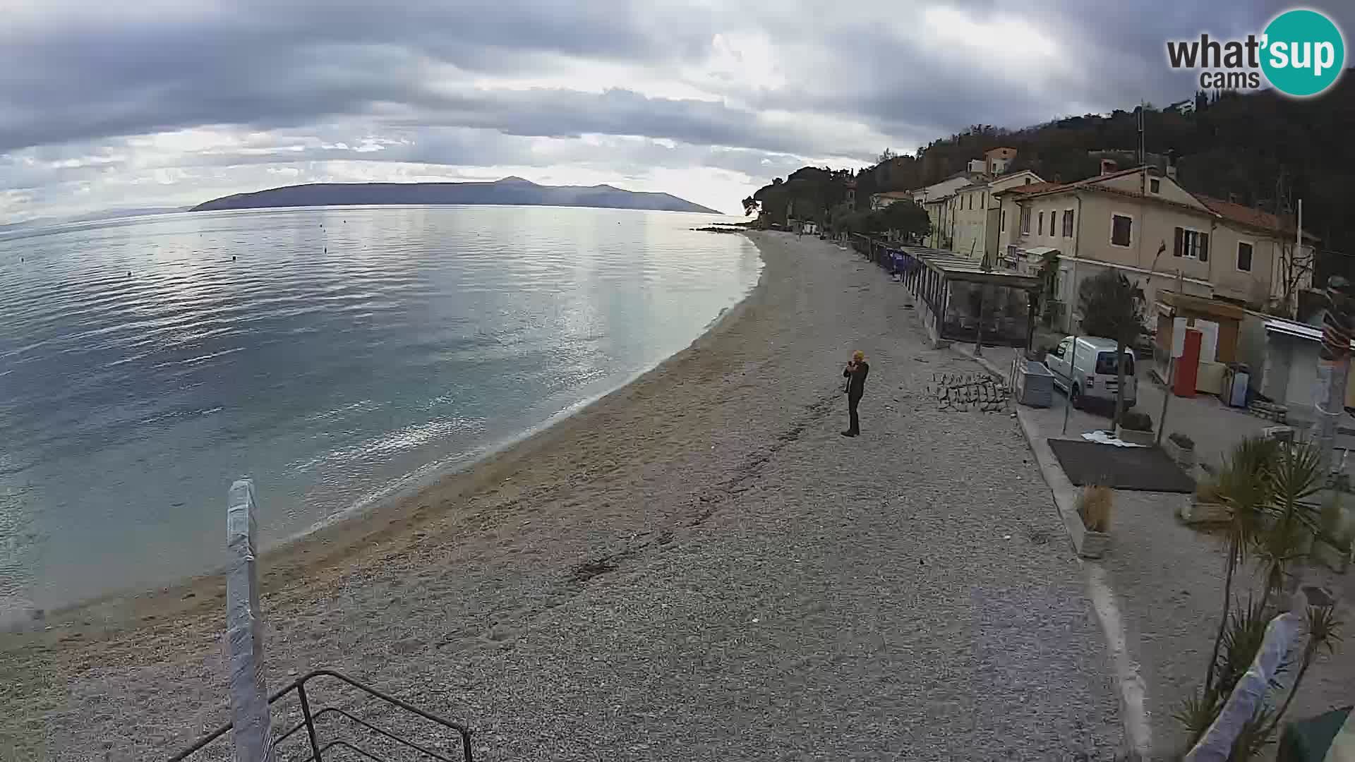 Webcam Mošćenička Draga – Strand