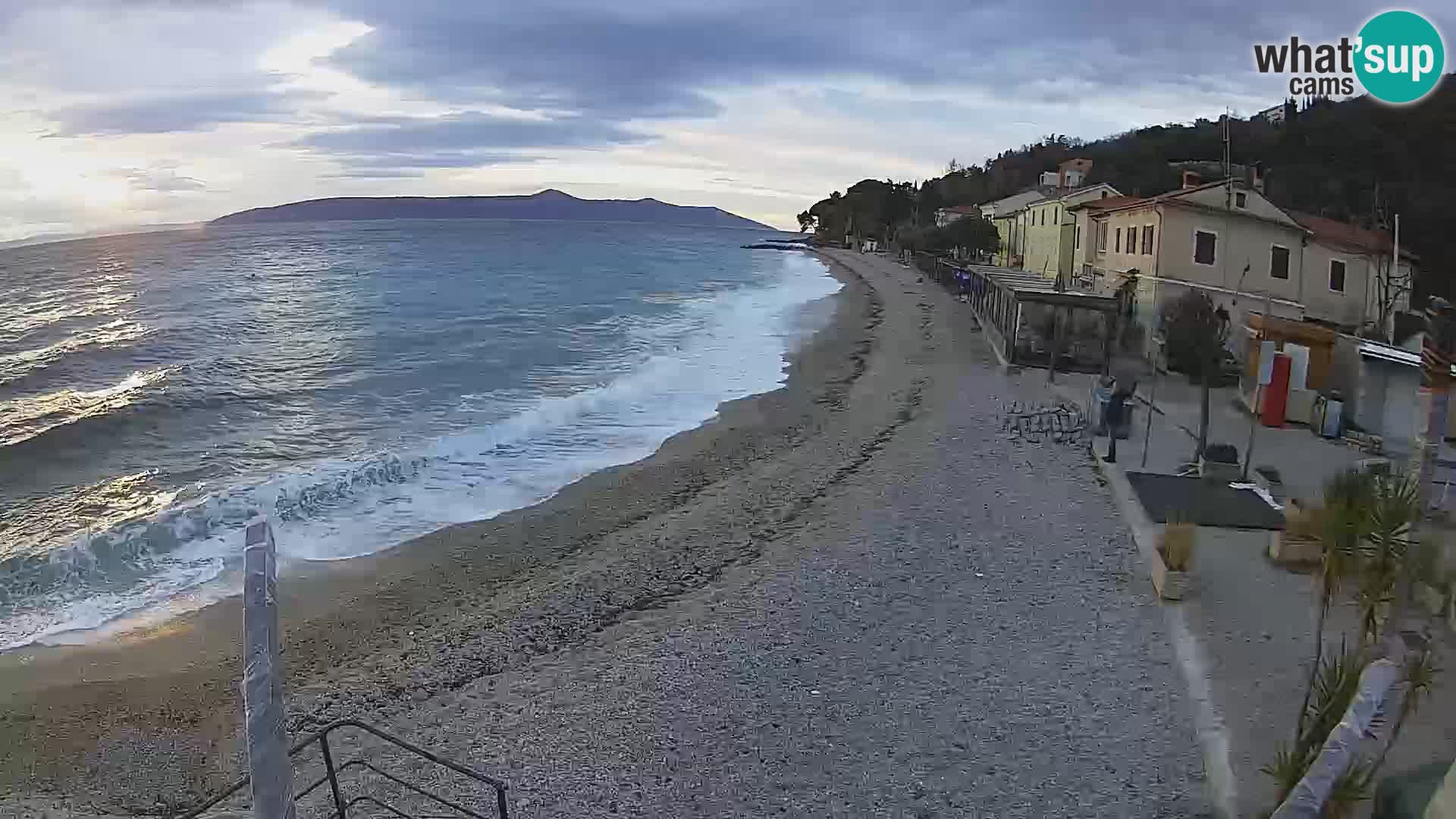 Mošćenička Draga webcam beach