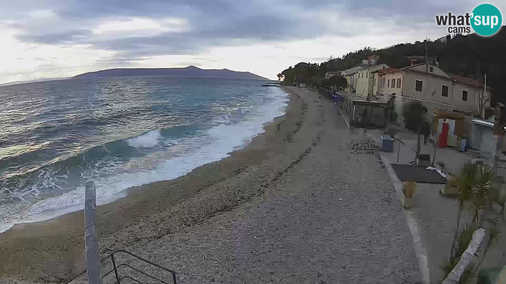 Webcam Mošćenička Draga – Strand