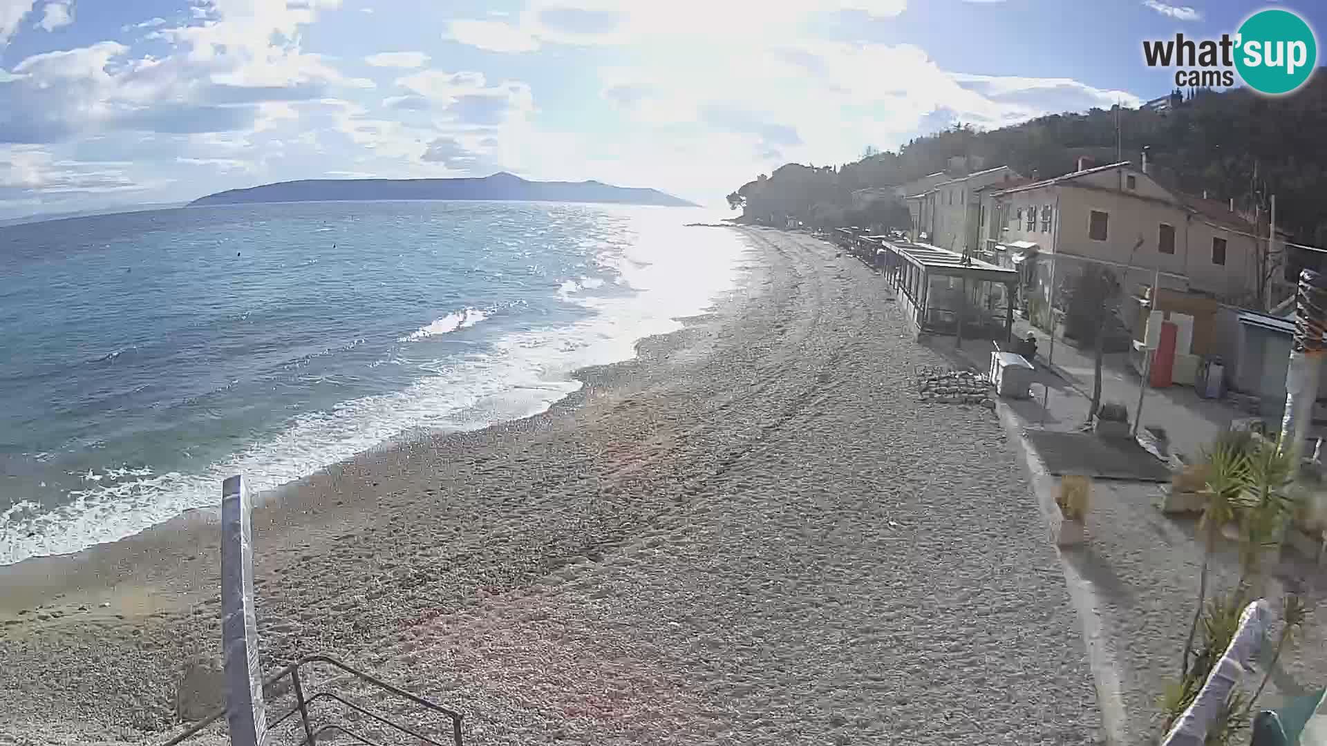 Mošćenička Draga webcam beach