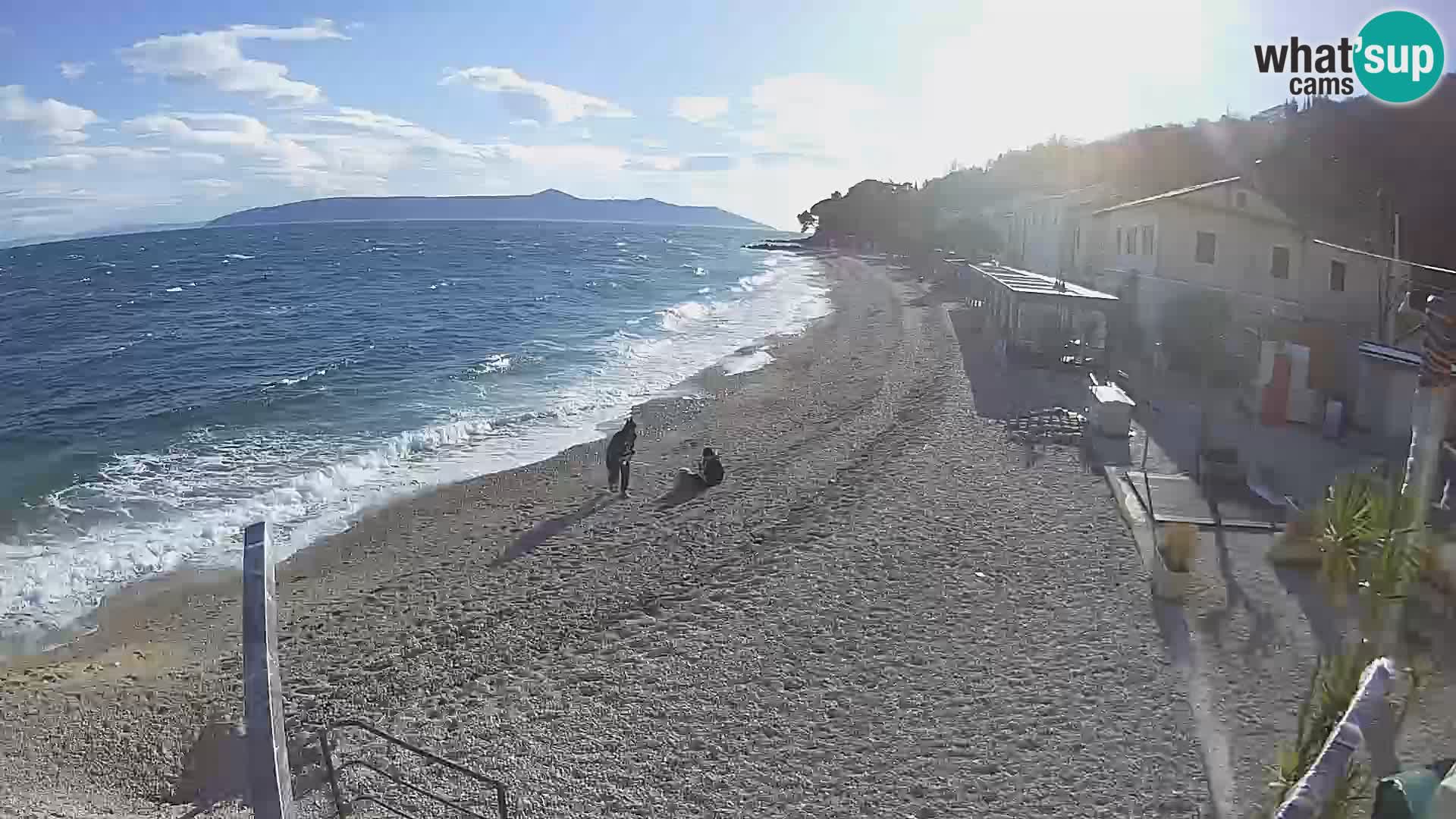 Webcam Mošćenička Draga – Strand