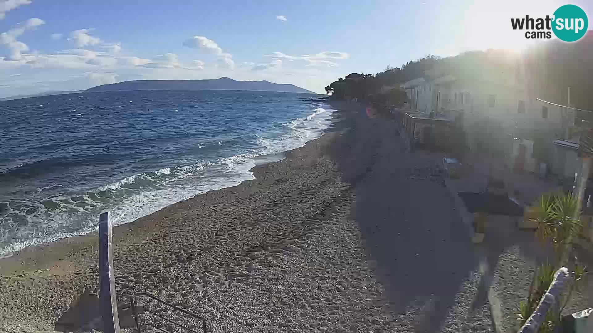 Mošćenička Draga webcam beach