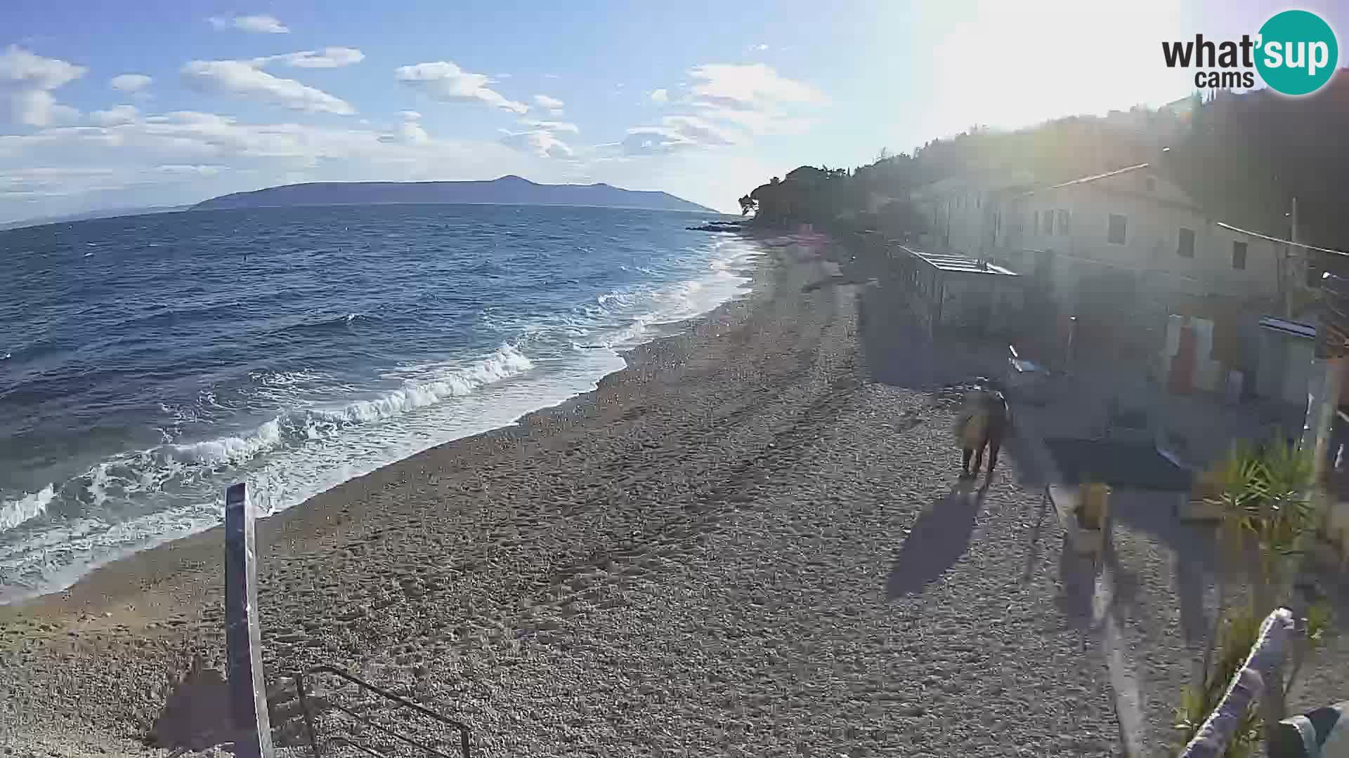 Mošćenička Draga webcam beach