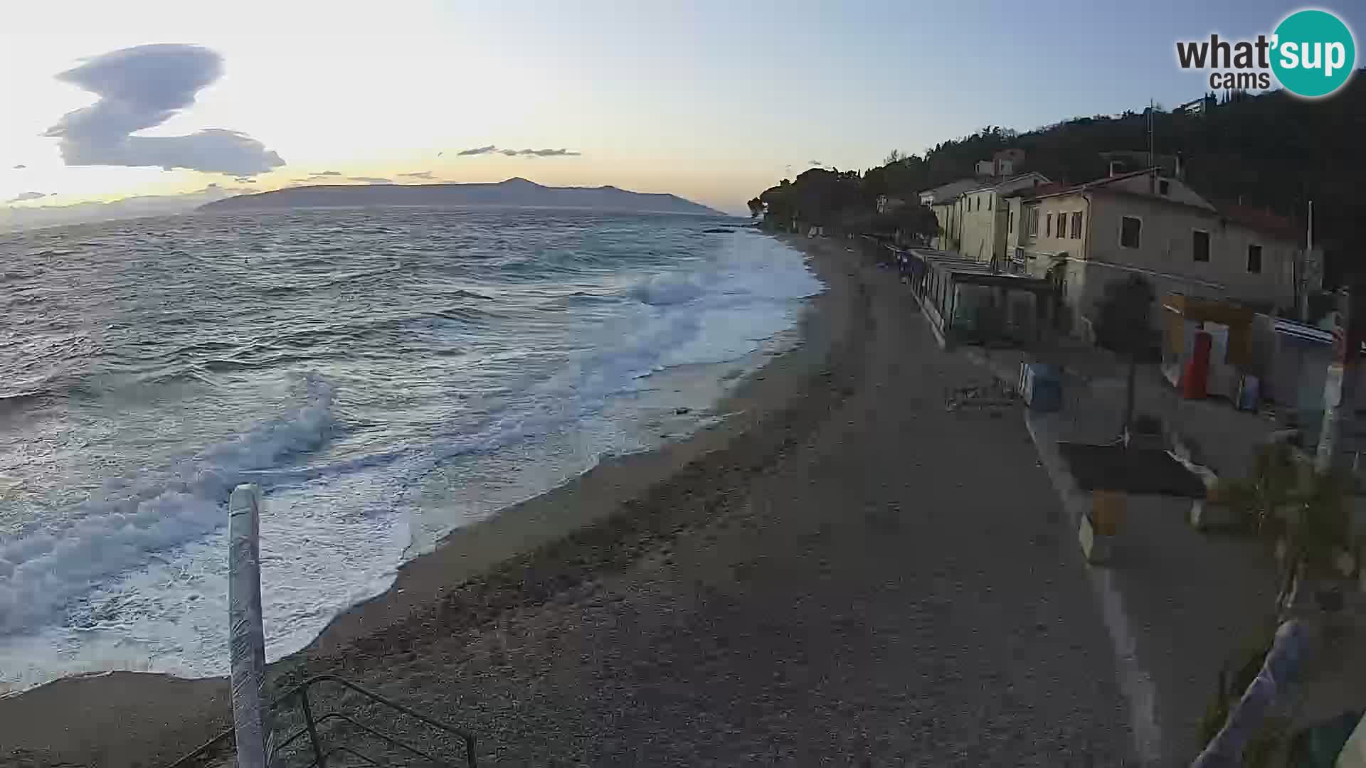 Mošćenička Draga webcam beach