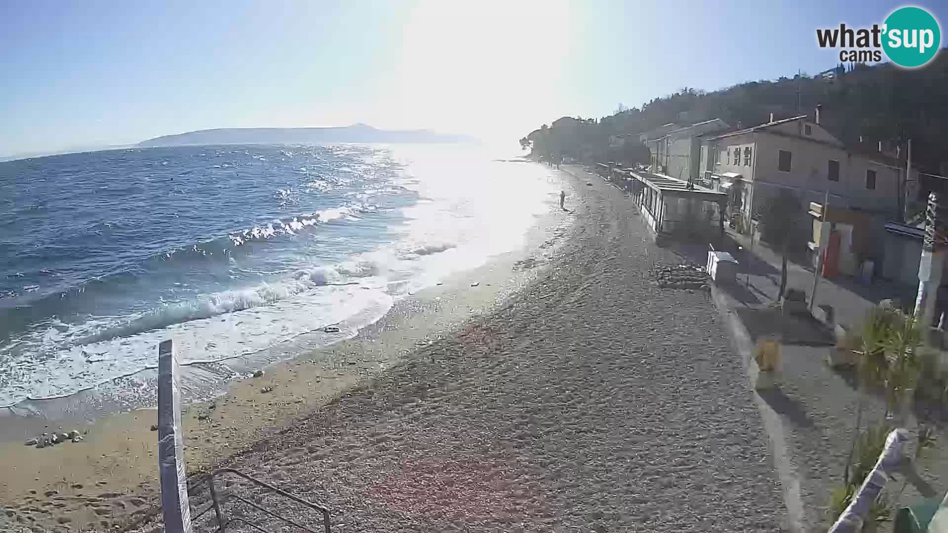 Mošćenička Draga webcam beach