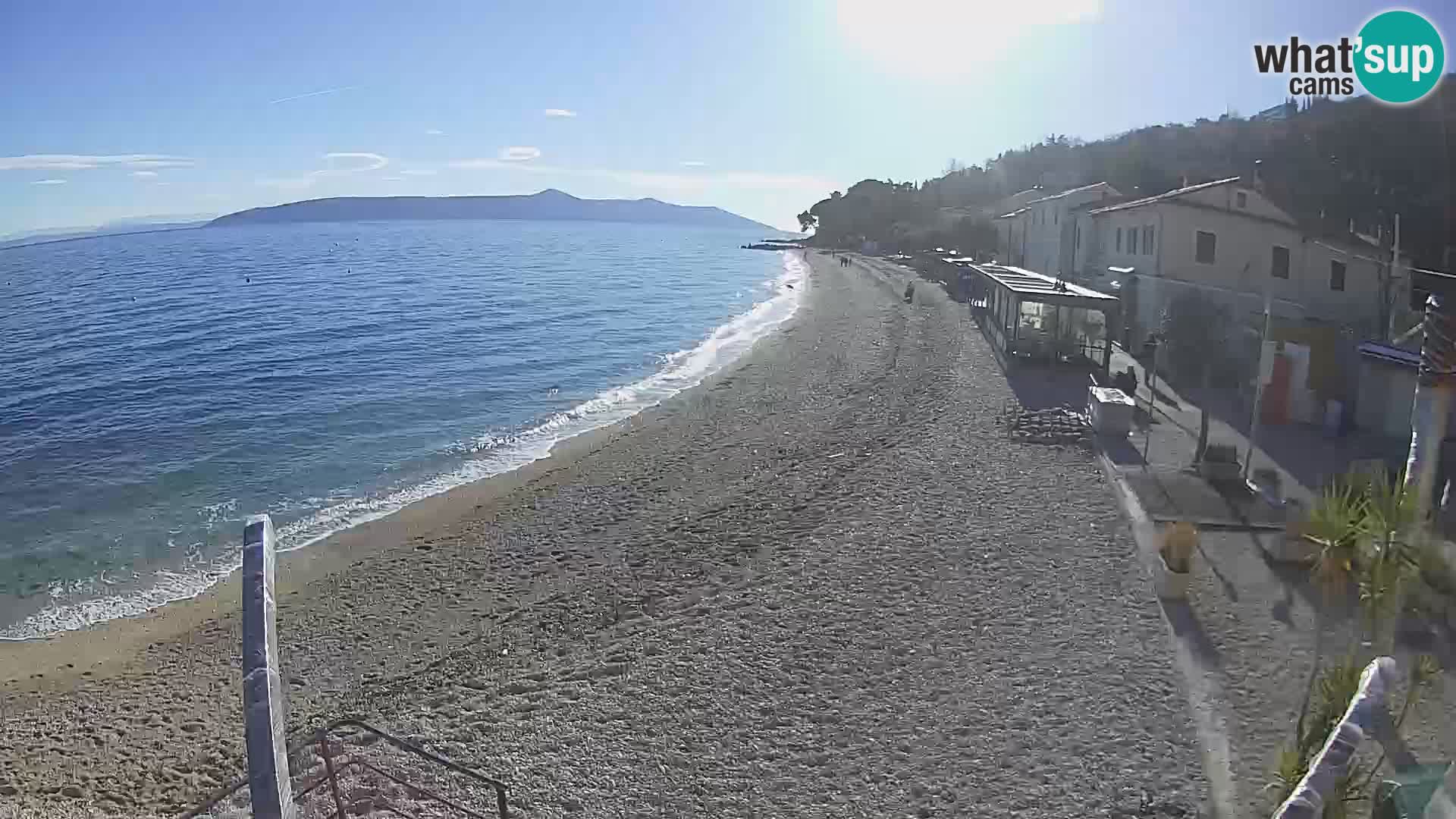 Mošćenička Draga webcam beach