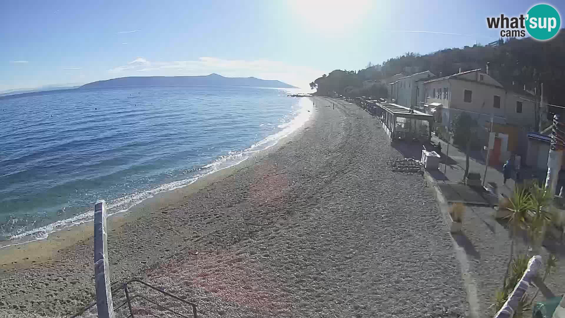 Mošćenička Draga webcam beach