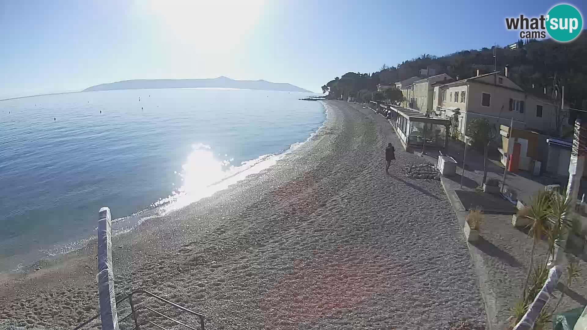 Mošćenička Draga webcam beach